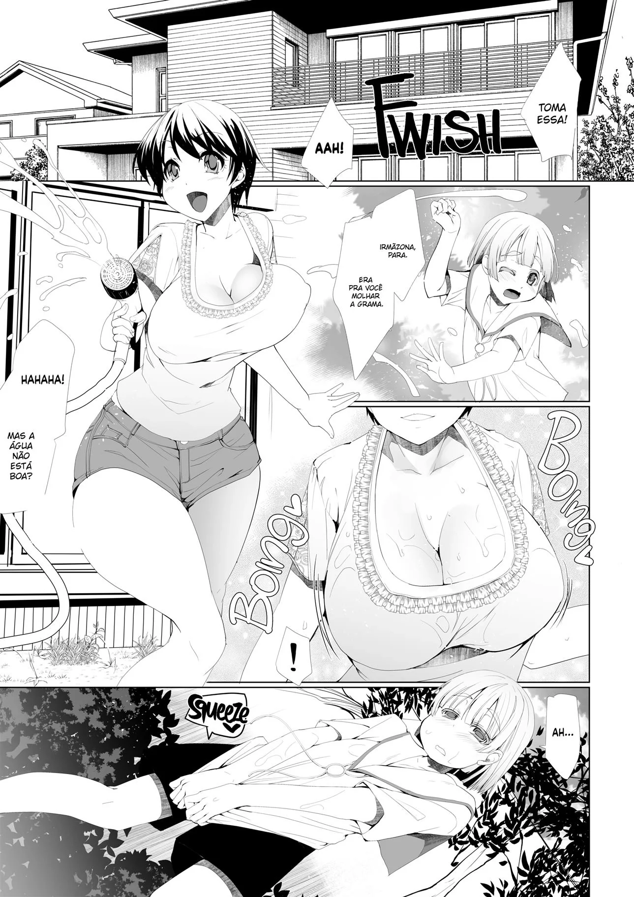 Piranha dos Peitões Alivia a Pica do Irmãozinho – Hentai HQ Funf