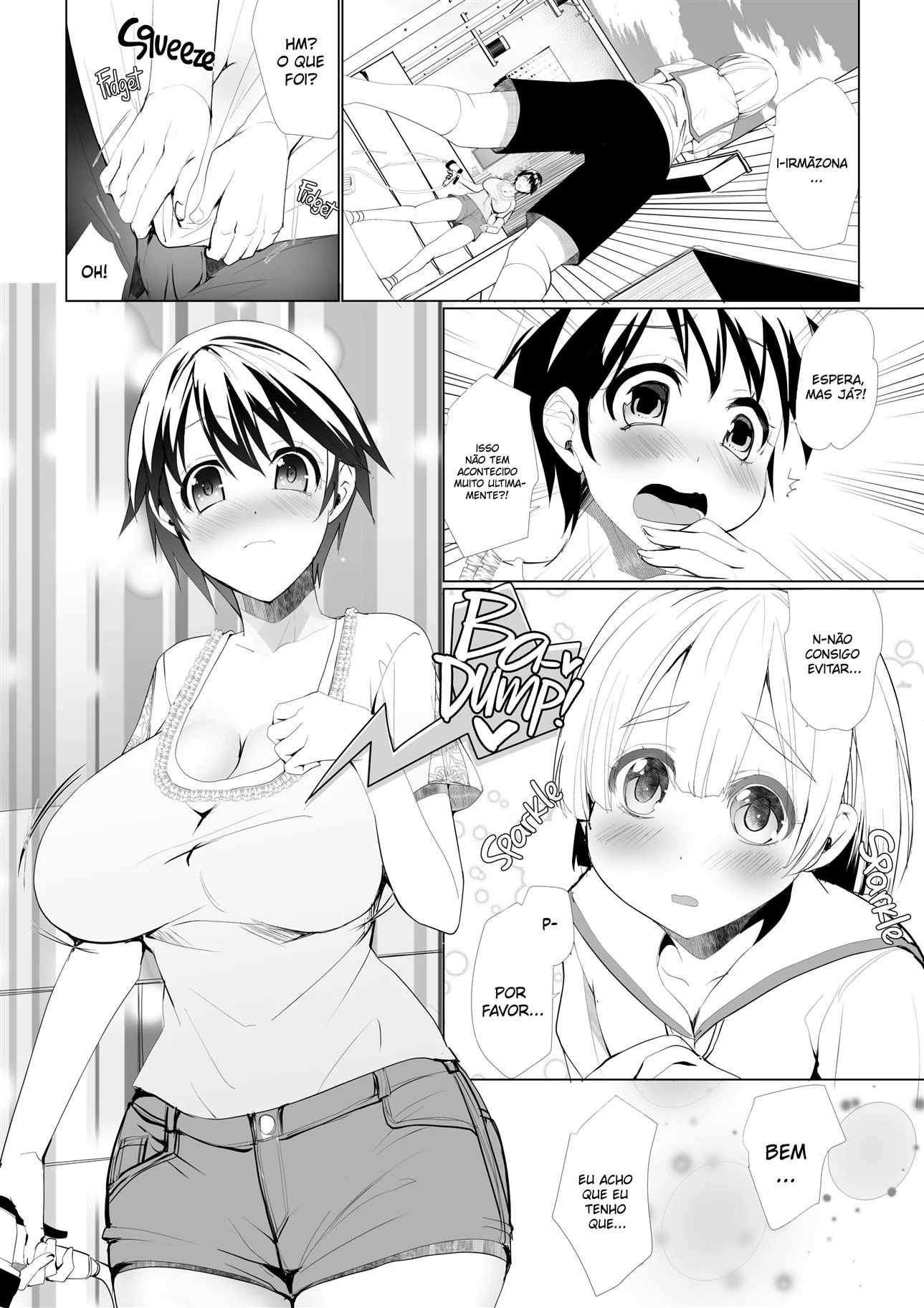 Piranha dos Peitões Alivia a Pica do Irmãozinho – Hentai HQ Funf