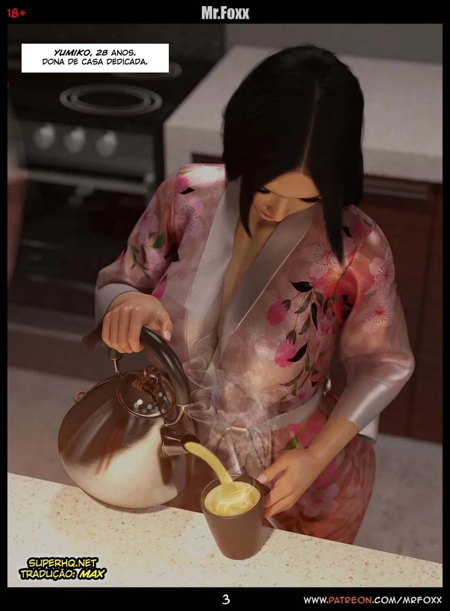 Esposa piranha de Mitsuo precisa de uma rola dura – Hentai 3D Brasil