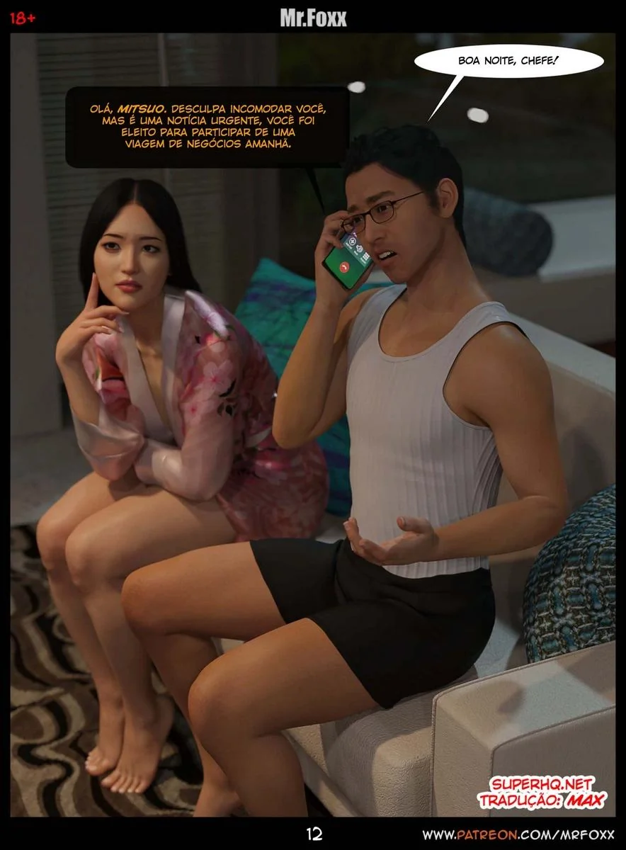 Esposa piranha de Mitsuo precisa de uma rola dura – Hentai 3D Brasil