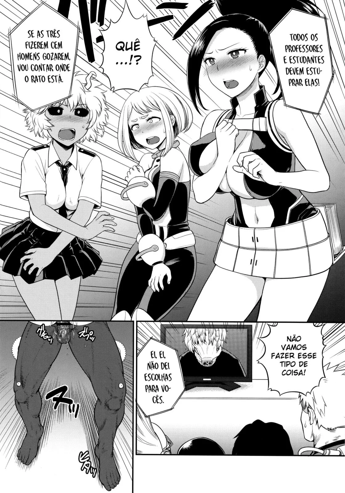 Academia do Gangbang: Shigaraki e sua sacanagem com as piranhas da escola – Hentai HQ