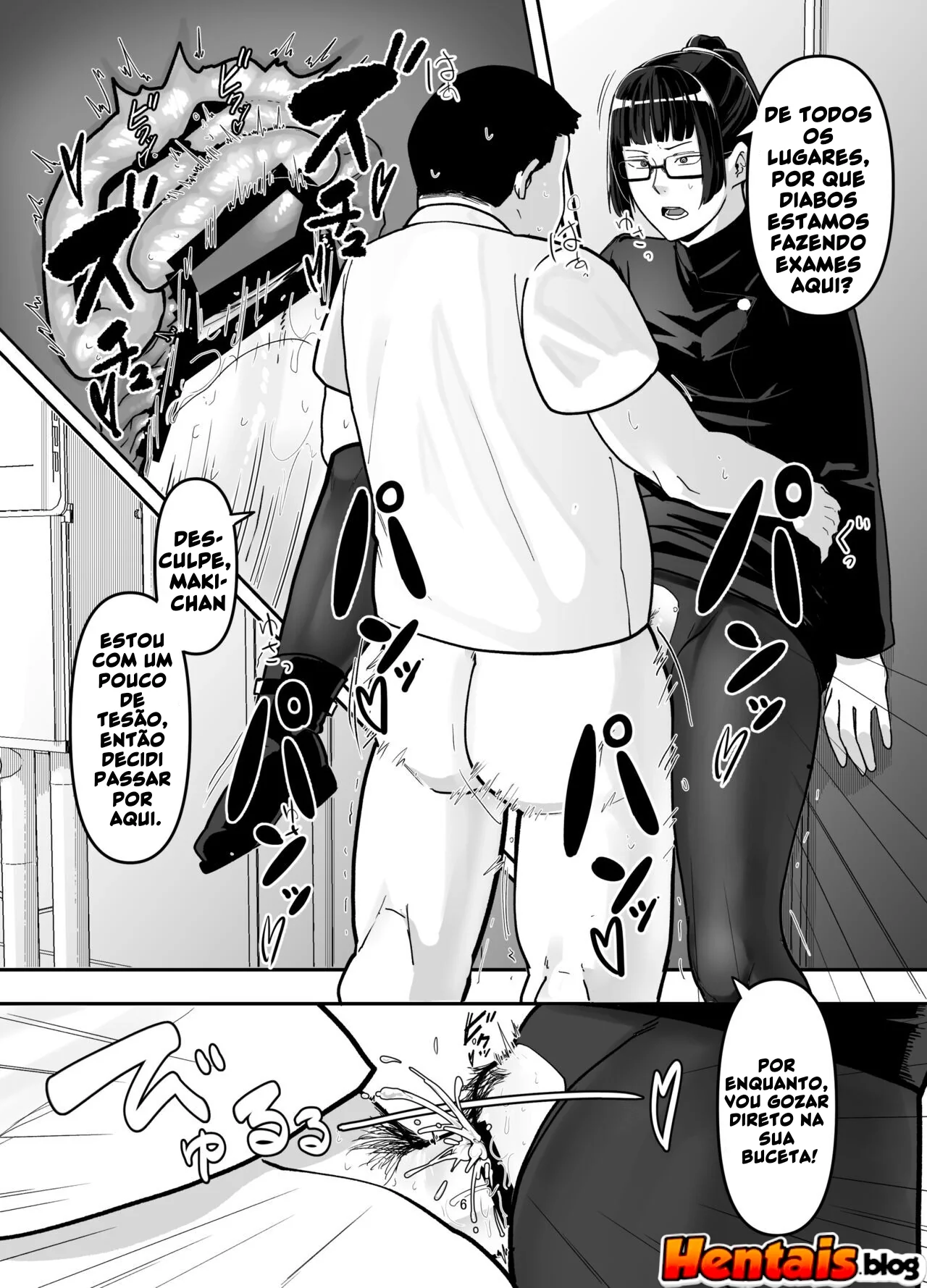 [REVISAR POST ⚠️✏️] Maki Zenin Hentai: Óculos da Obediência
