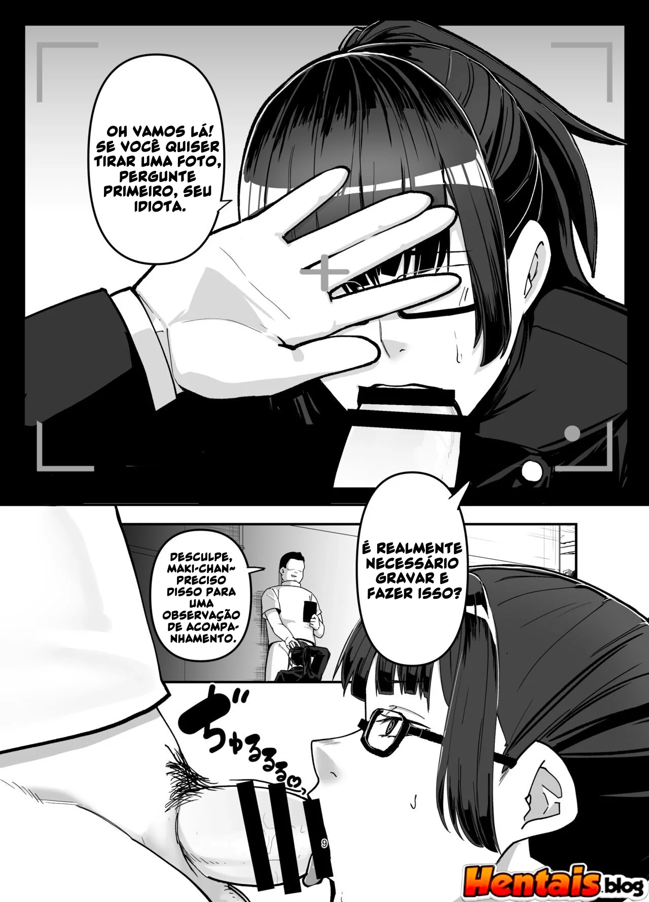 [REVISAR POST ⚠️✏️] Maki Zenin Hentai: Óculos da Obediência
