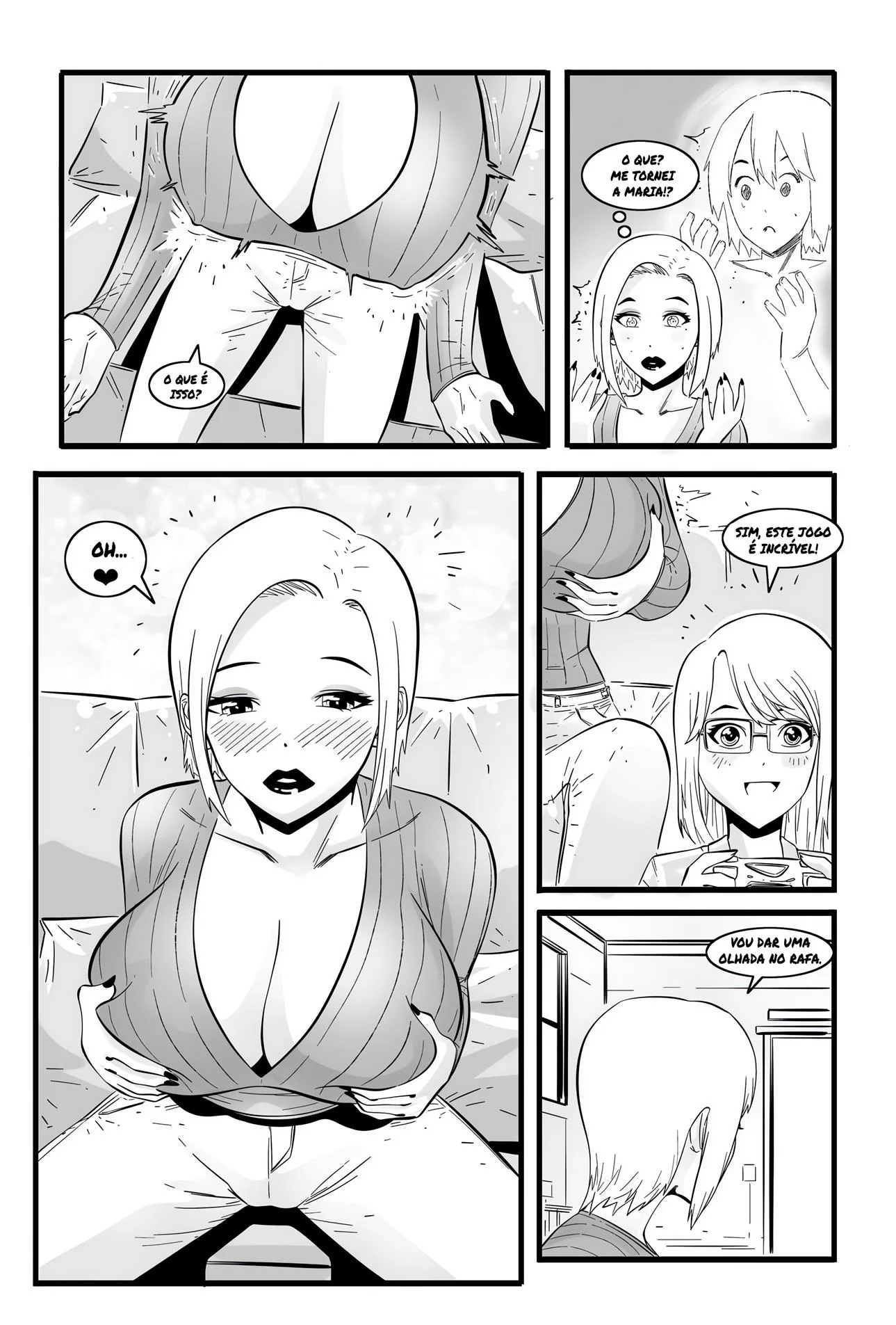 Mamãe Gostosa Seduz Amigo da Filha em Hentai HQ Brasileiro