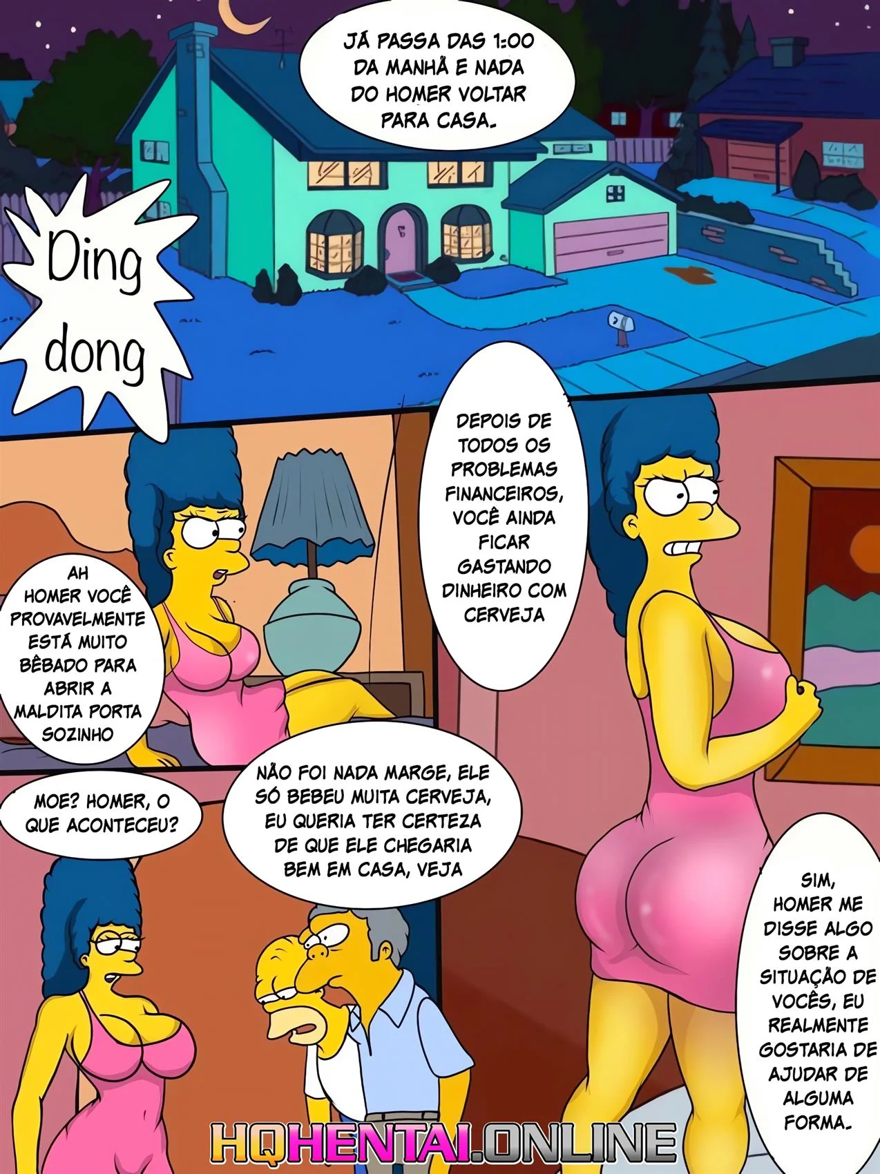 Marge Piranha Fodendo Com Mendigos Velhinhos em Hentai HQ Brasileiro