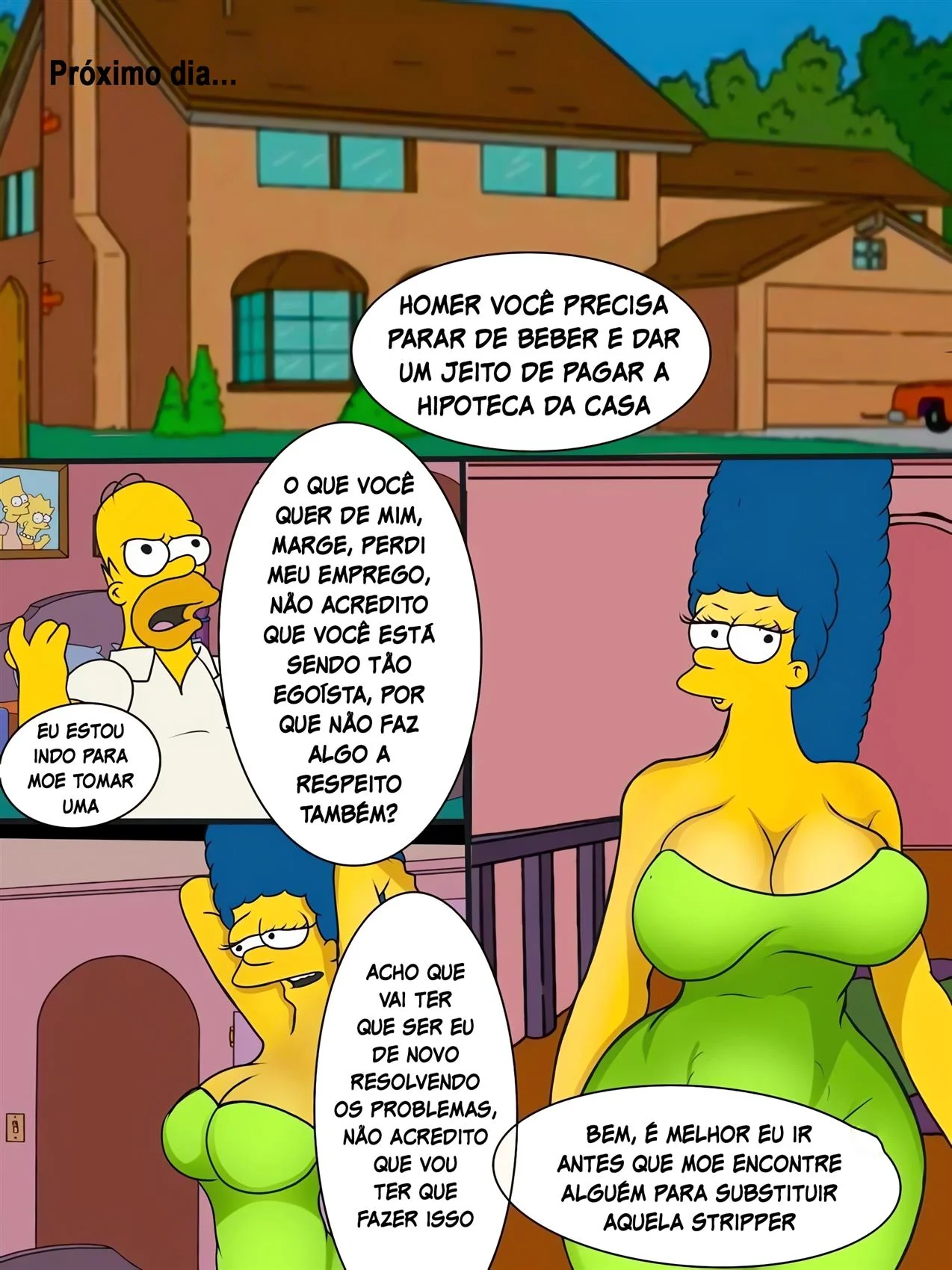 Marge Piranha Fodendo Com Mendigos Velhinhos em Hentai HQ Brasileiro