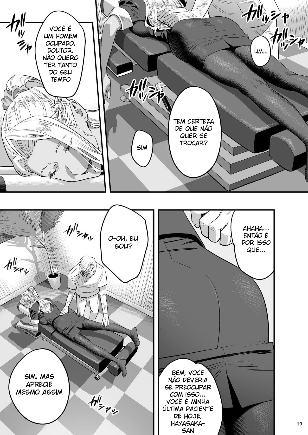 Desejos Escaldantes na Clínica Quiroprática: A Buceta do Quiroprata em Jogo em Hentai Manga