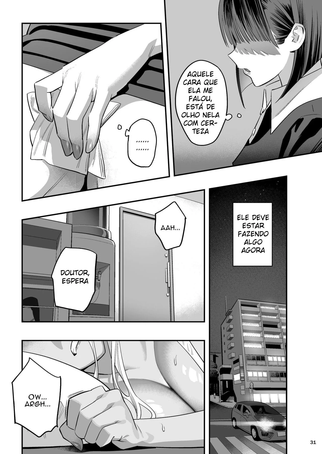 Desejos Escaldantes na Clínica Quiroprática: A Buceta do Quiroprata em Jogo em Hentai Manga