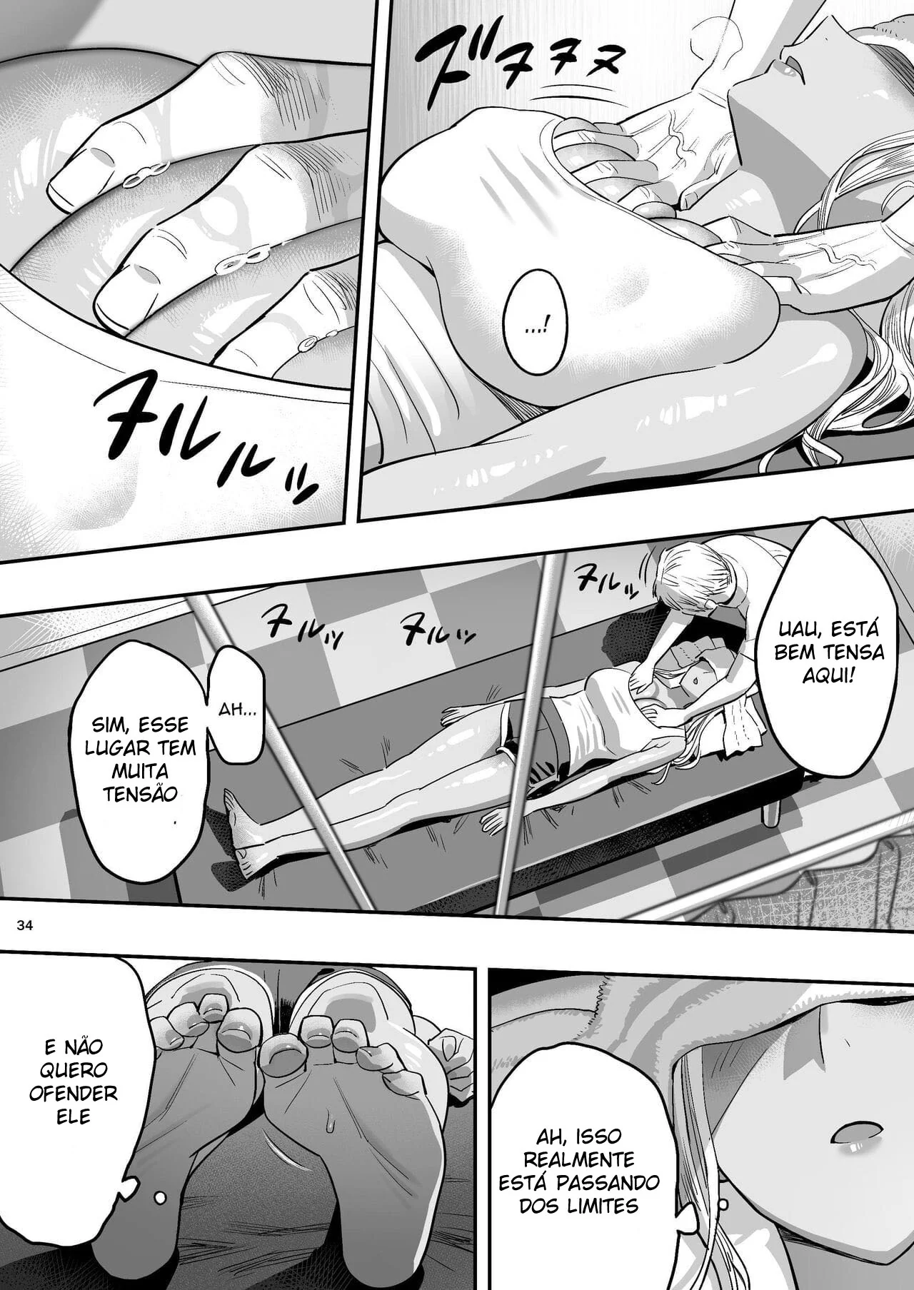 Desejos Escaldantes na Clínica Quiroprática: A Buceta do Quiroprata em Jogo em Hentai Manga