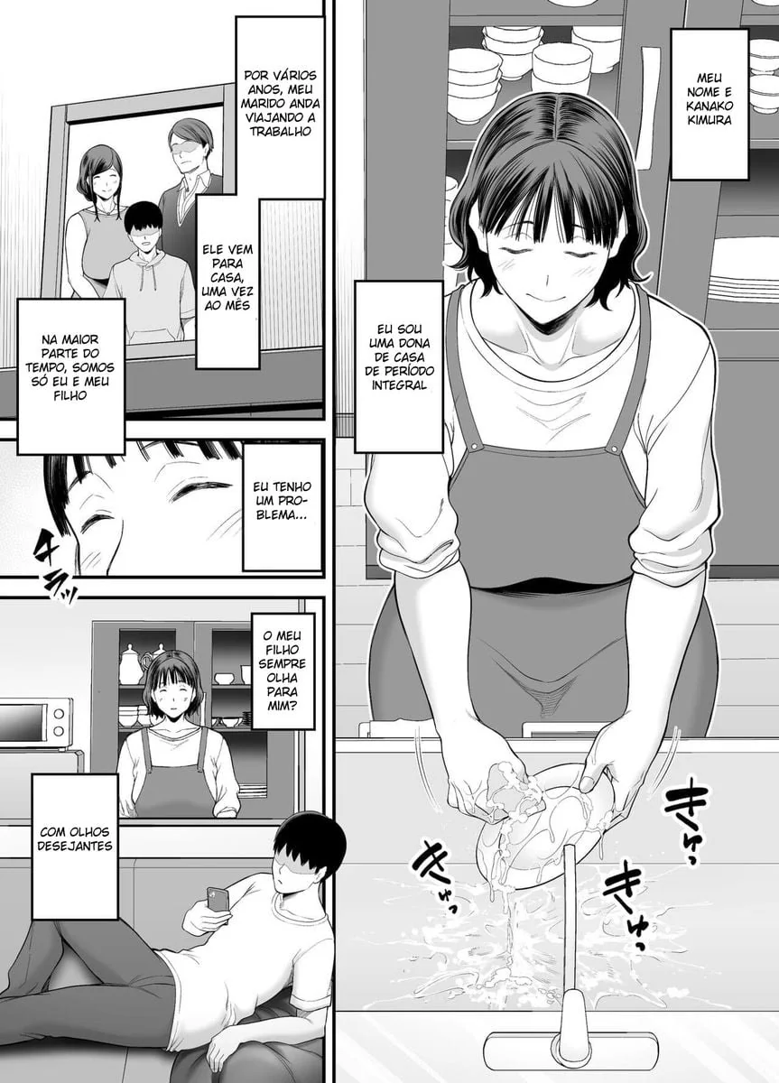 Mãe dona de casa sedenta por rola enquanto o marido viaja – Hentai HQ