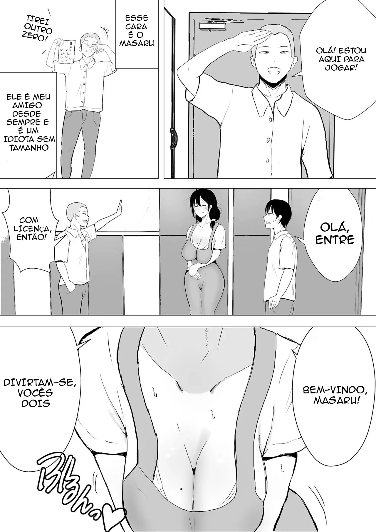 Minha Mãe, a Piranha da Buceta Quente, Dando para o Amigo do Filho em Hentai HQ Brasileiro