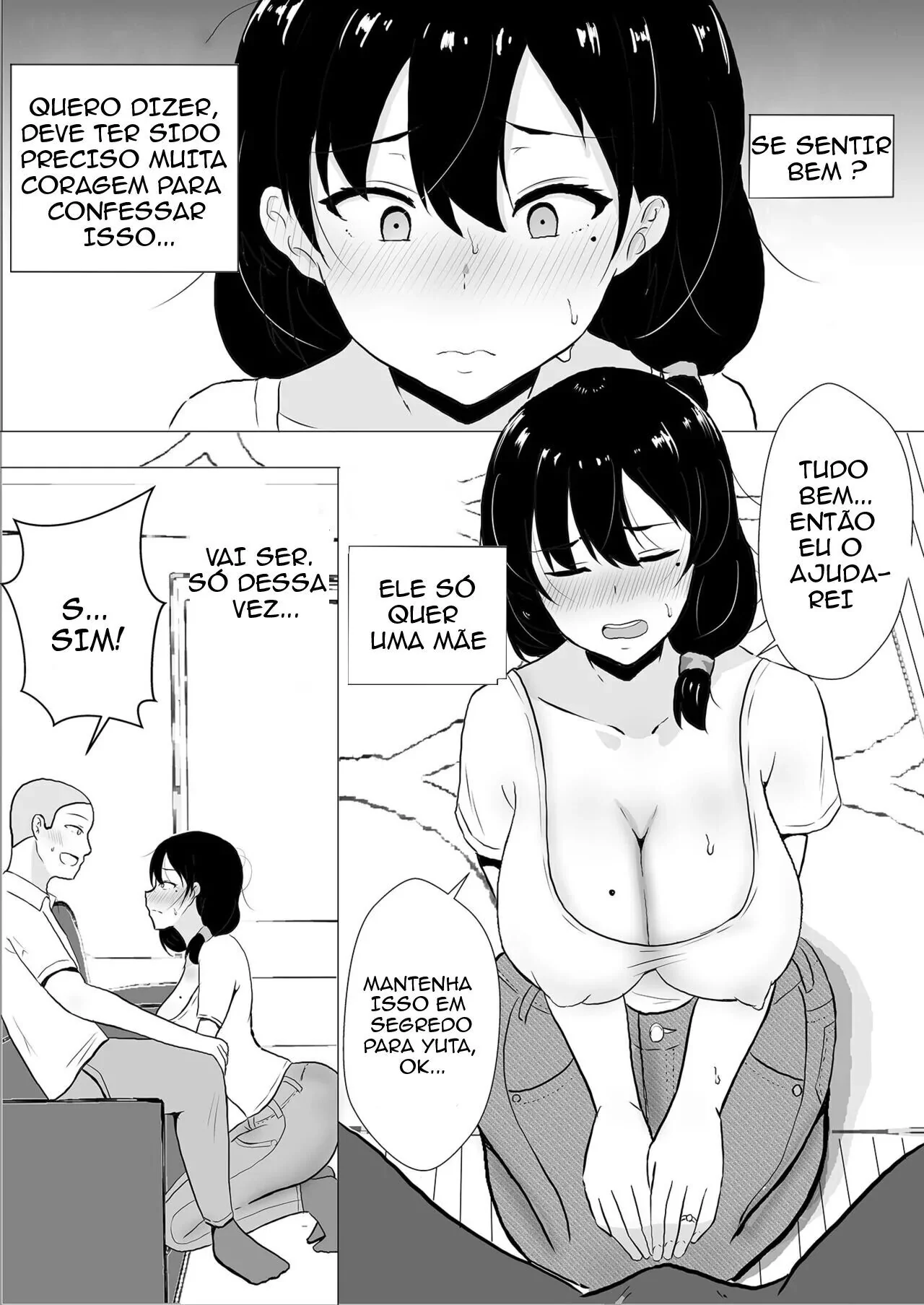 Minha Mãe, a Piranha da Buceta Quente, Dando para o Amigo do Filho em Hentai HQ Brasileiro