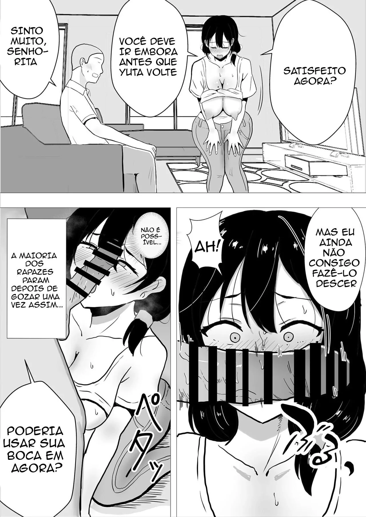 Minha Mãe, a Piranha da Buceta Quente, Dando para o Amigo do Filho em Hentai HQ Brasileiro