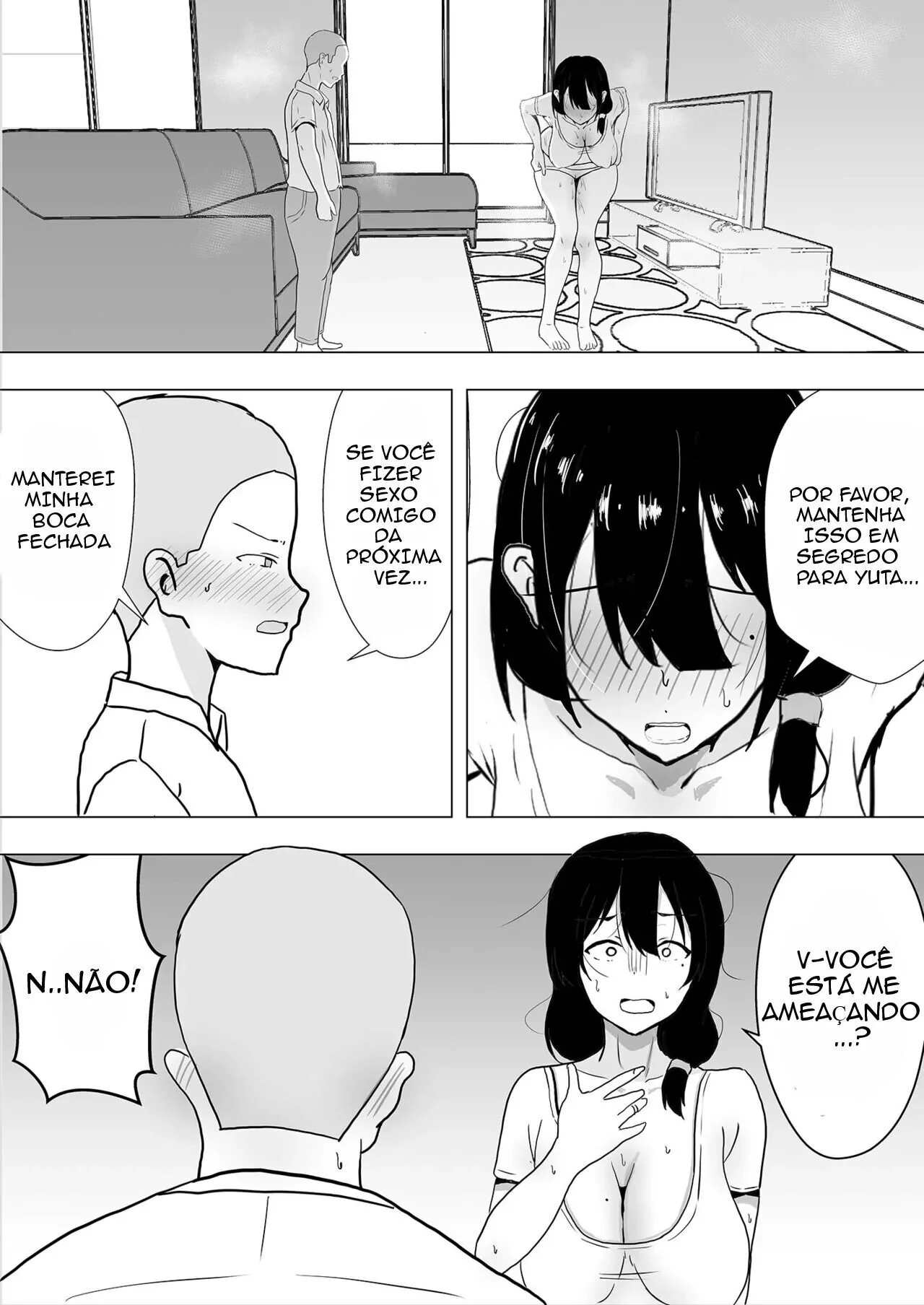 Minha Mãe, a Piranha da Buceta Quente, Dando para o Amigo do Filho em Hentai HQ Brasileiro