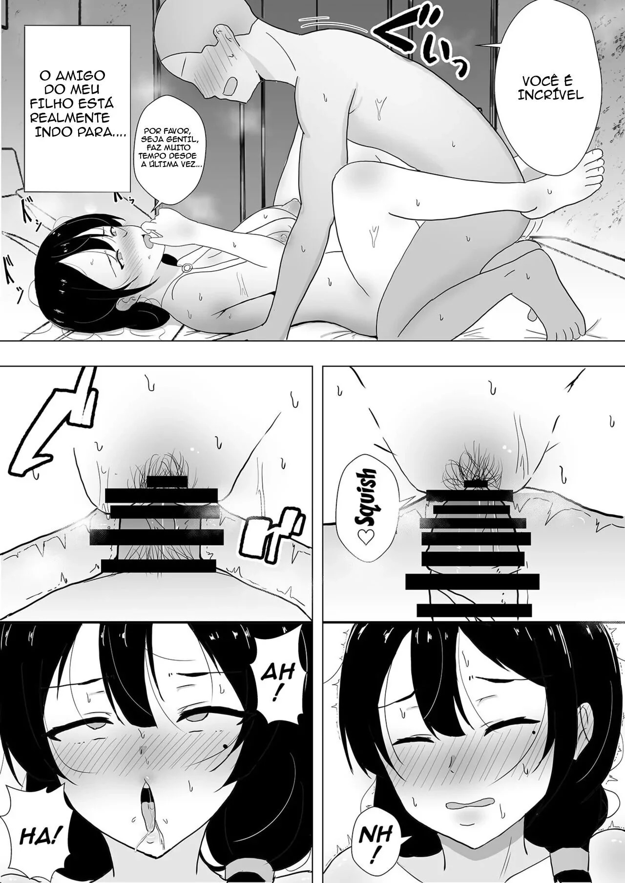 Minha Mãe, a Piranha da Buceta Quente, Dando para o Amigo do Filho em Hentai HQ Brasileiro