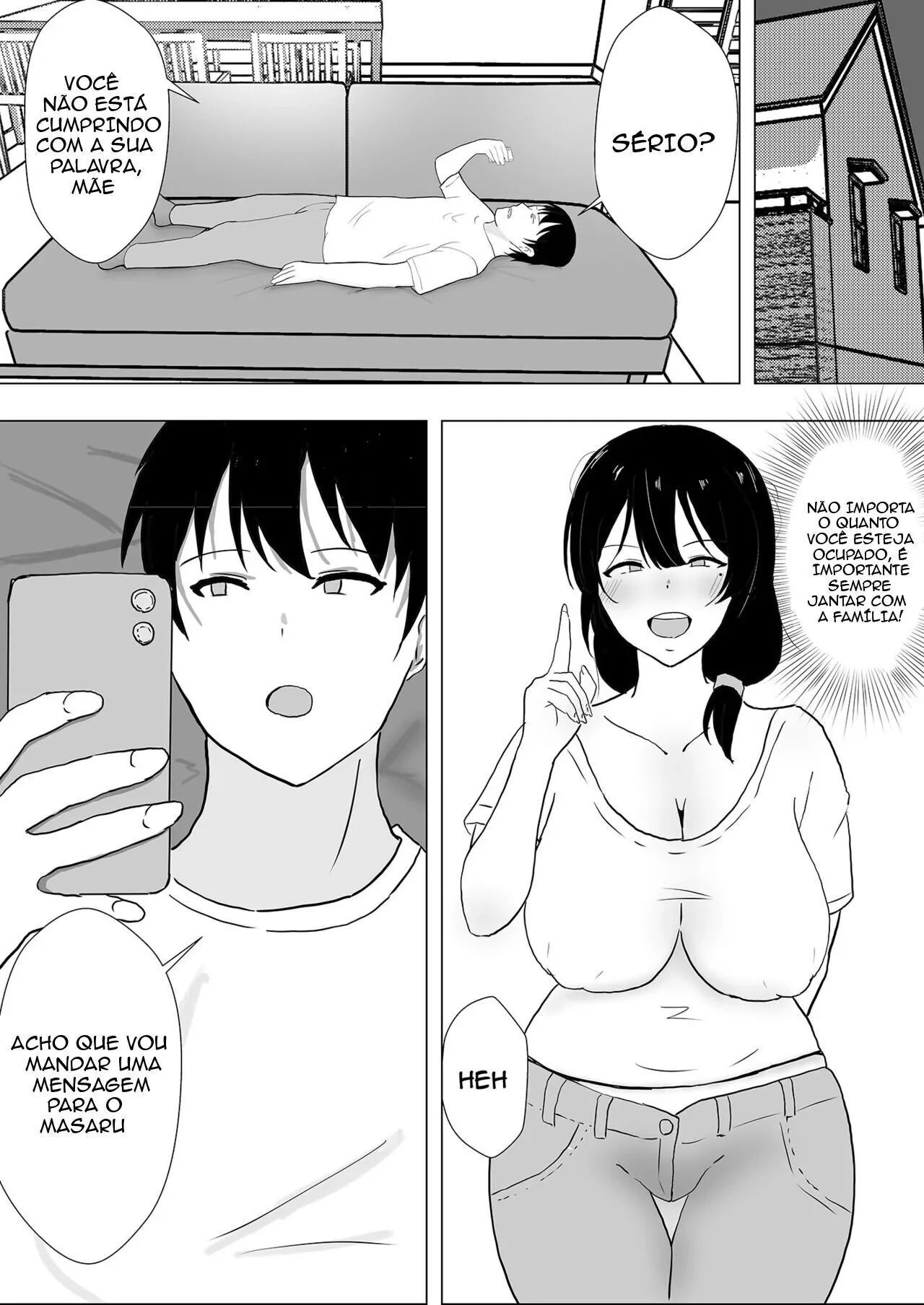 Minha Mãe, a Piranha da Buceta Quente, Dando para o Amigo do Filho em Hentai HQ Brasileiro