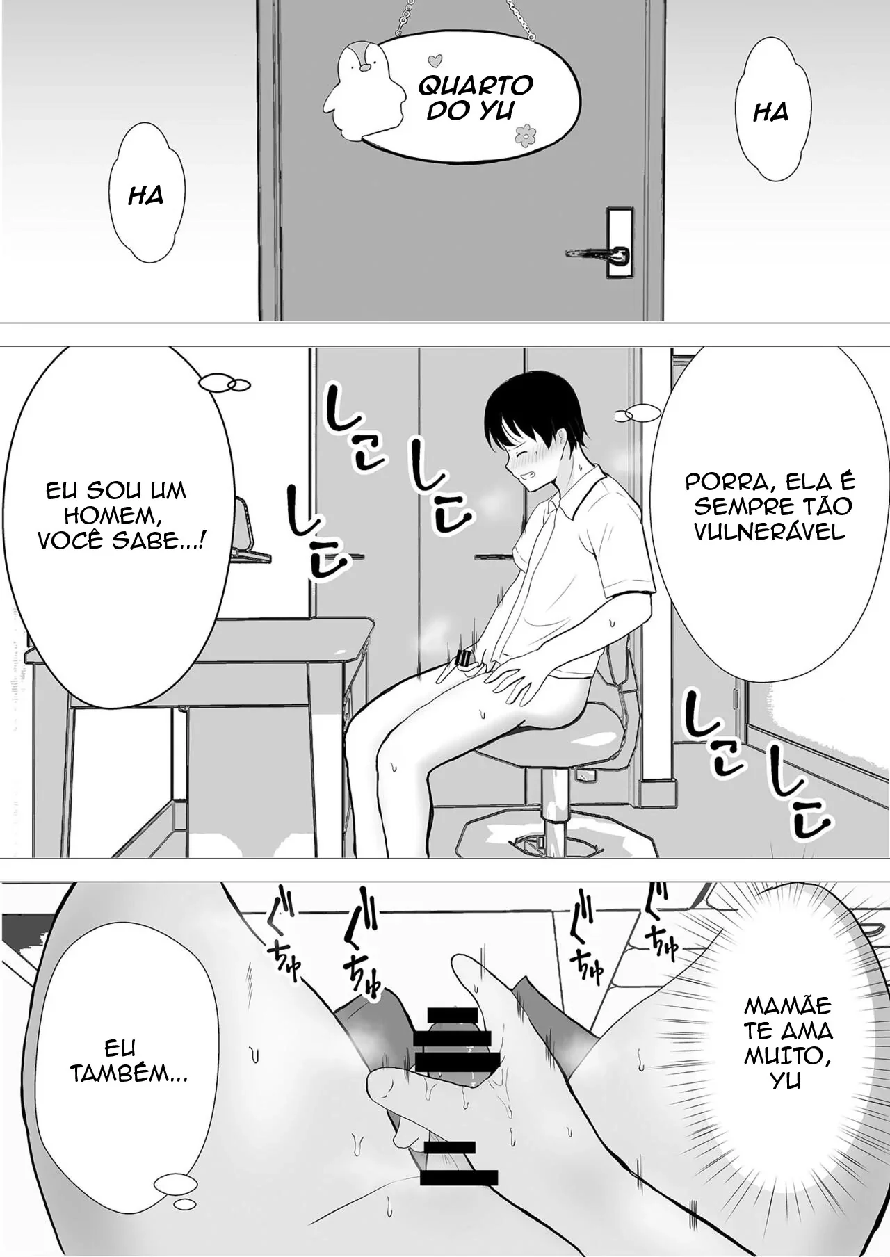 Minha Mãe, a Piranha da Buceta Quente, Dando para o Amigo do Filho em Hentai HQ Brasileiro