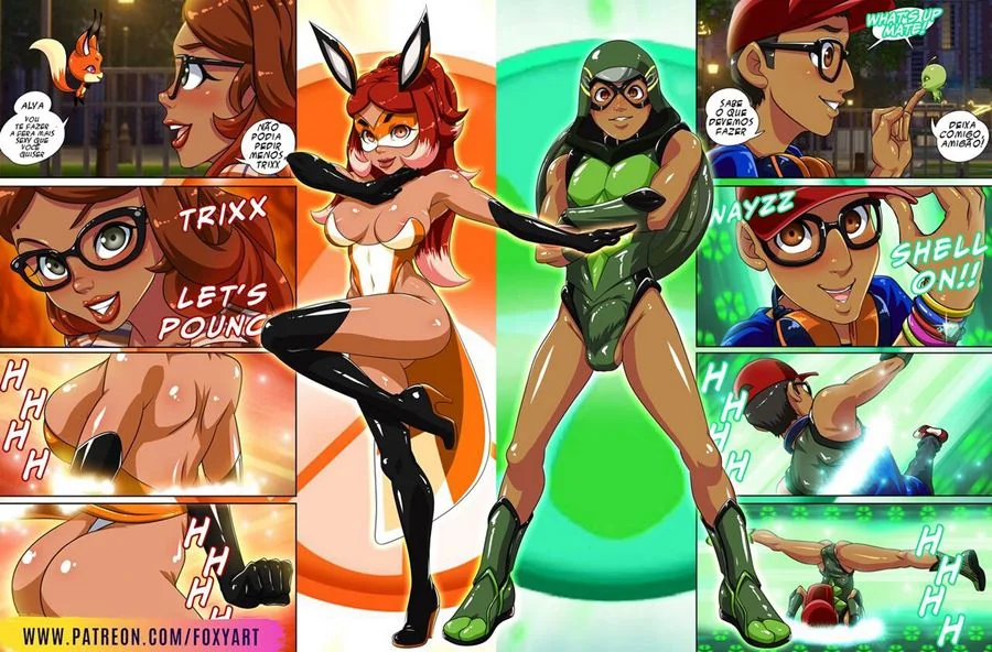 Piranha de Ladybug dando a buceta para Catnoir em hentai HQ brasileiro