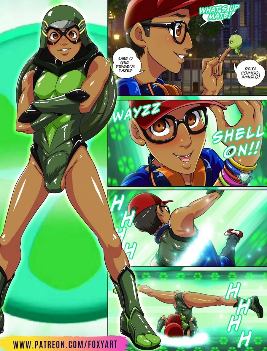 Piranha de Ladybug dando a buceta para Catnoir em hentai HQ brasileiro