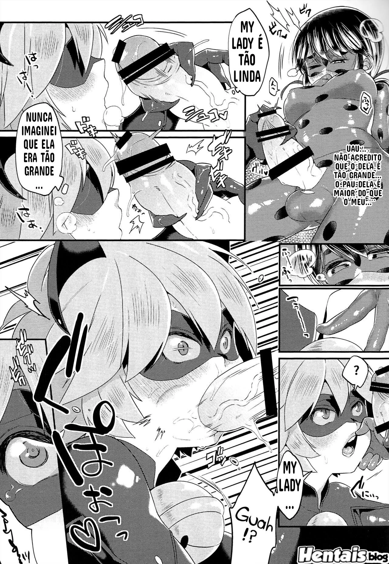 Piranha dimorfa arrombando a buceta da novinha virgem em Hentai HQ