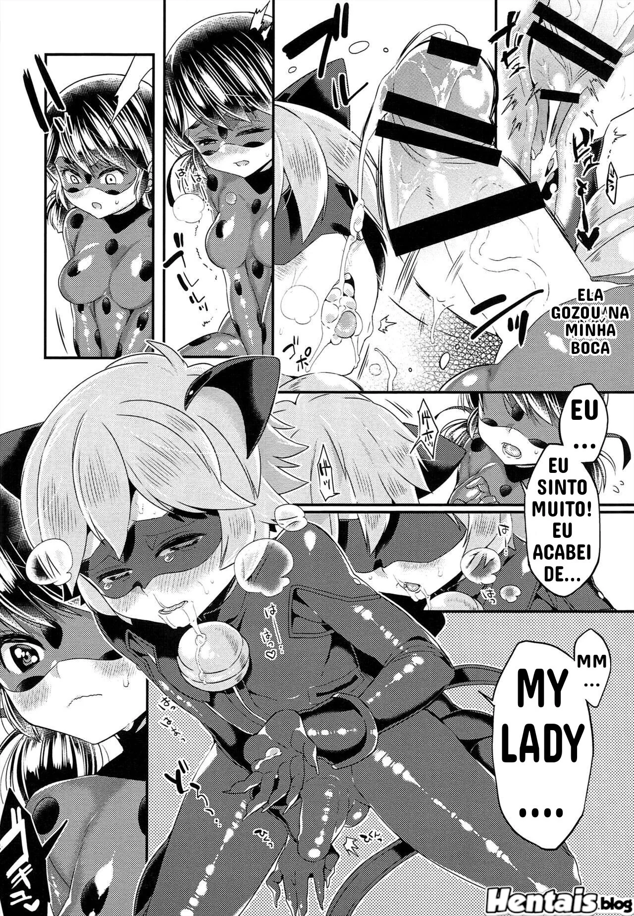 Piranha dimorfa arrombando a buceta da novinha virgem em Hentai HQ