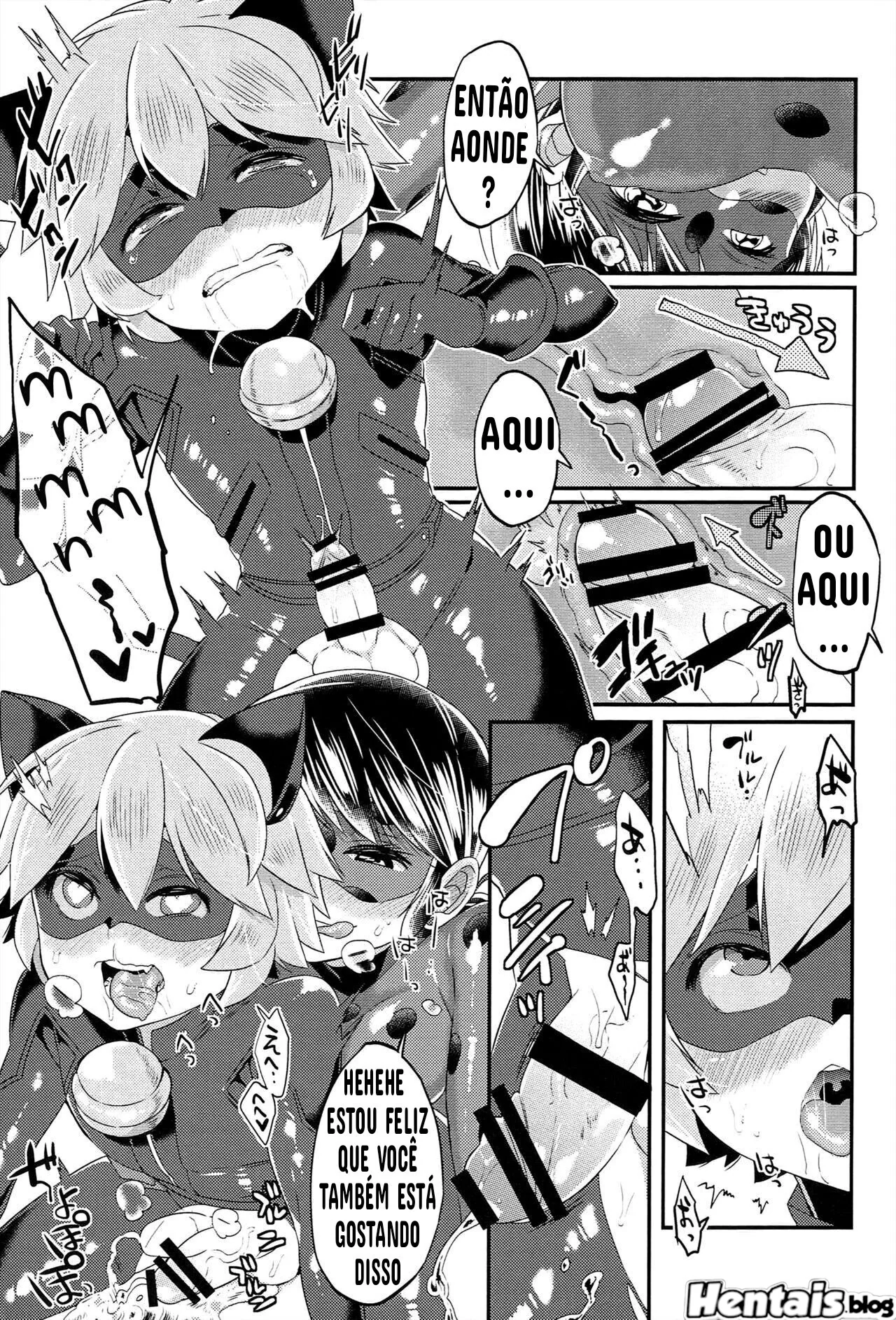 Piranha dimorfa arrombando a buceta da novinha virgem em Hentai HQ