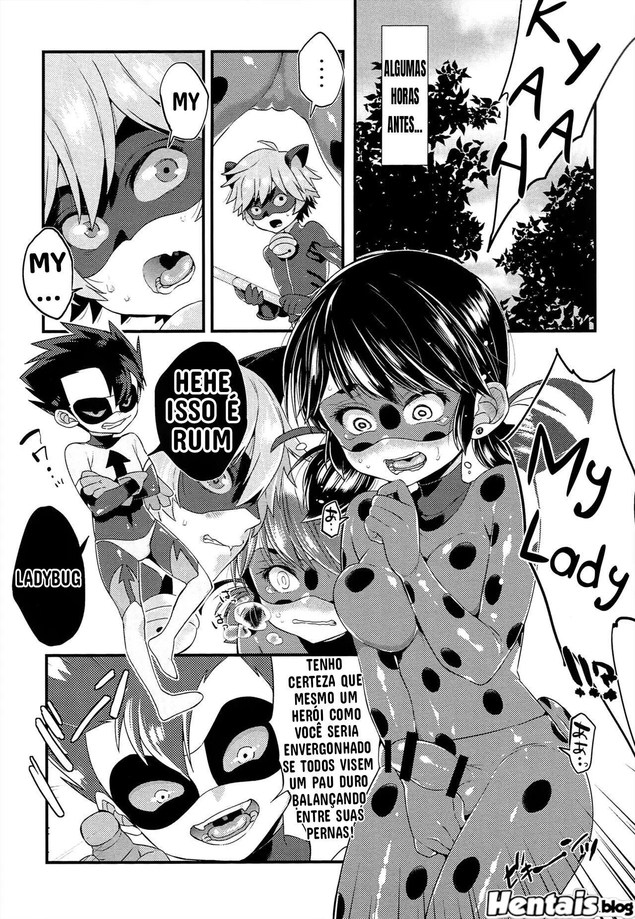 Piranha dimorfa arrombando a buceta da novinha virgem em Hentai HQ