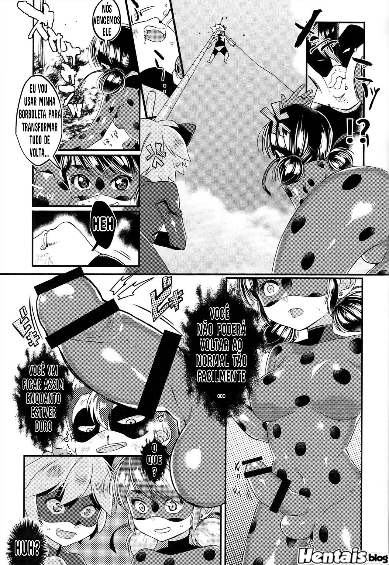 Piranha dimorfa arrombando a buceta da novinha virgem em Hentai HQ