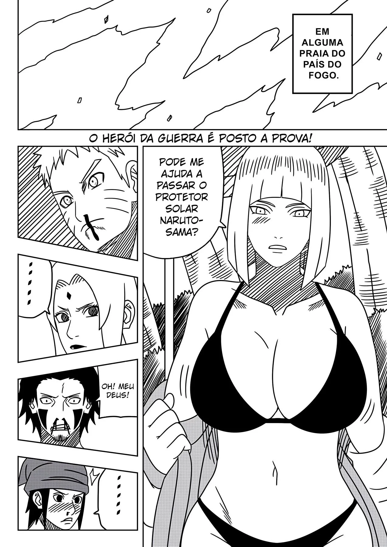 Naruto Hentai: Tsunade planeja engravidar o safado do Naruto na praia – Em Hentai HQ