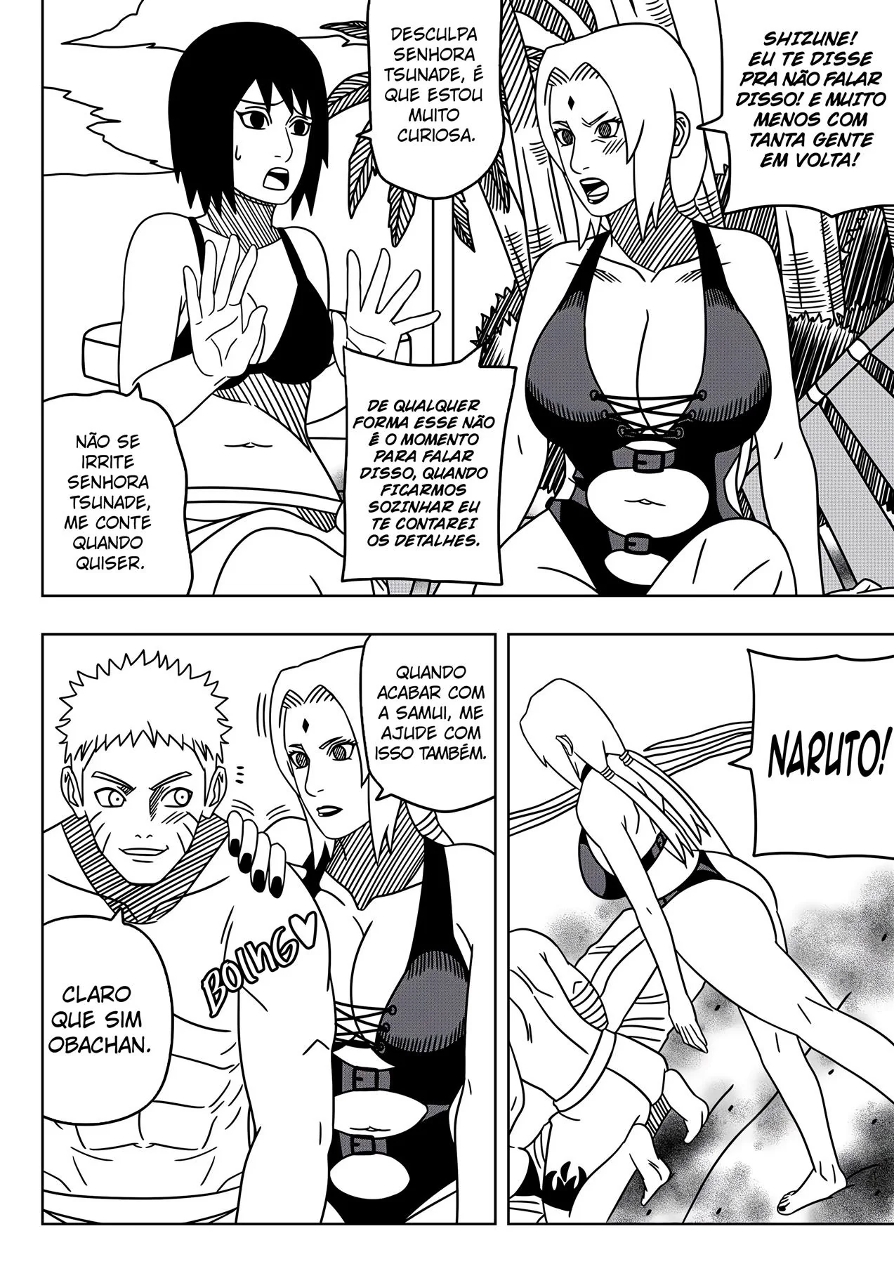 Naruto Hentai: Tsunade planeja engravidar o safado do Naruto na praia – Em Hentai HQ