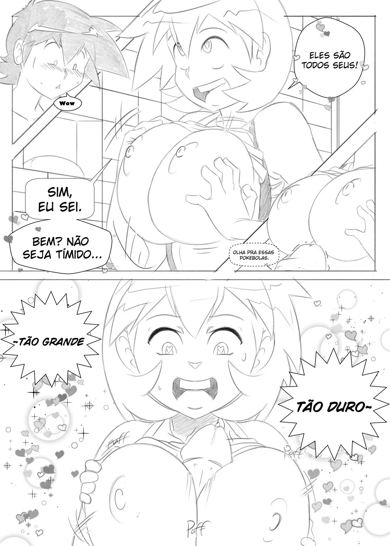 Misty enlouquecida de tesão decide dar para o Ash em Quadrinhos Pornô – HQ Brasileiro