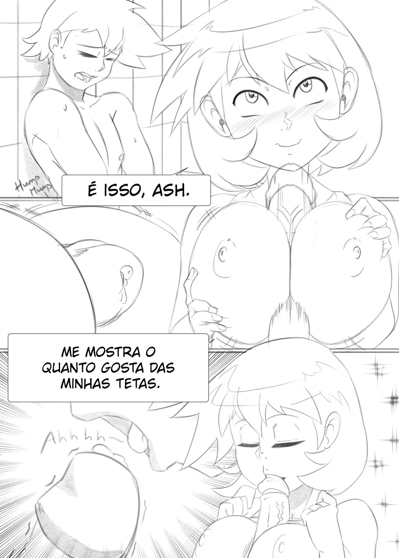 Misty enlouquecida de tesão decide dar para o Ash em Quadrinhos Pornô – HQ Brasileiro