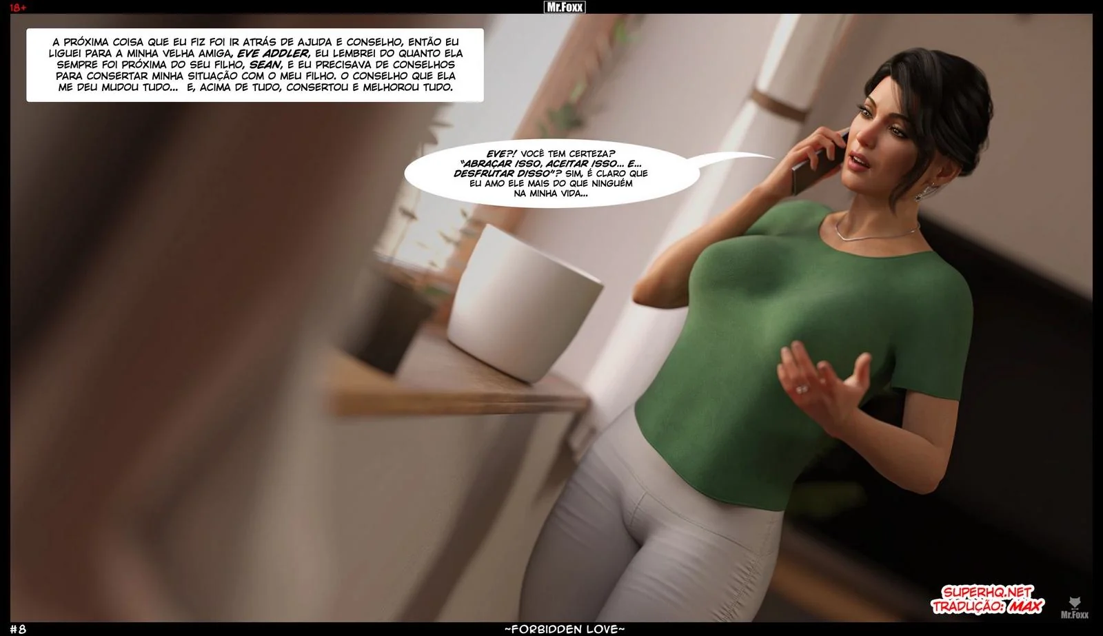 Mamãe Piranha Pega o Filho se Masturbando na Sua Calcinha – Hentai Incesto HQ Brasileiro