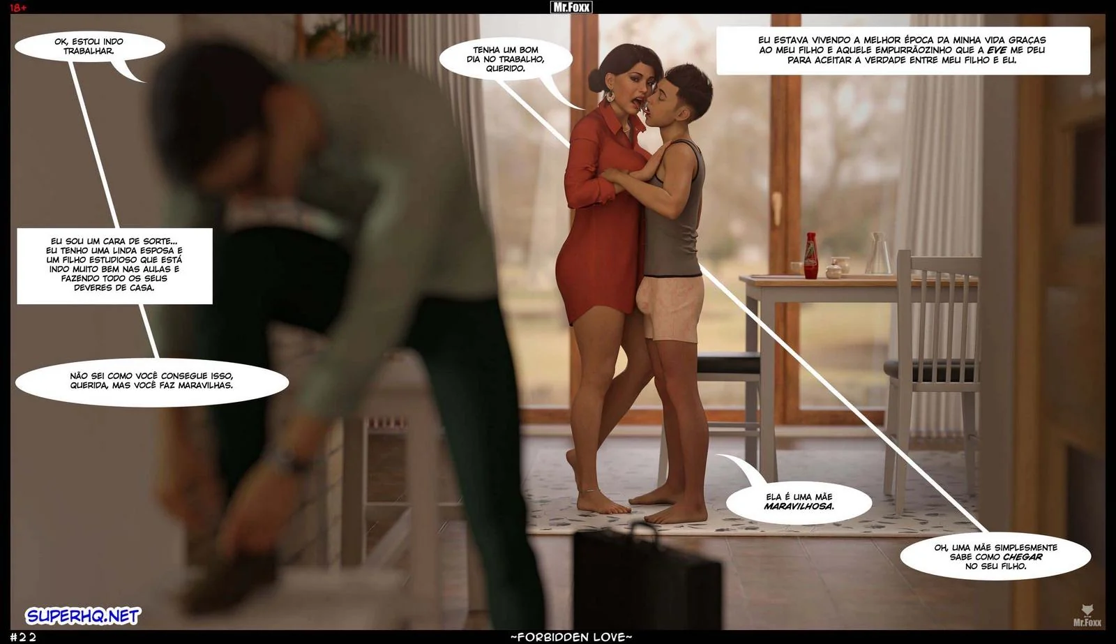 Mamãe Piranha Pega o Filho se Masturbando na Sua Calcinha – Hentai Incesto HQ Brasileiro
