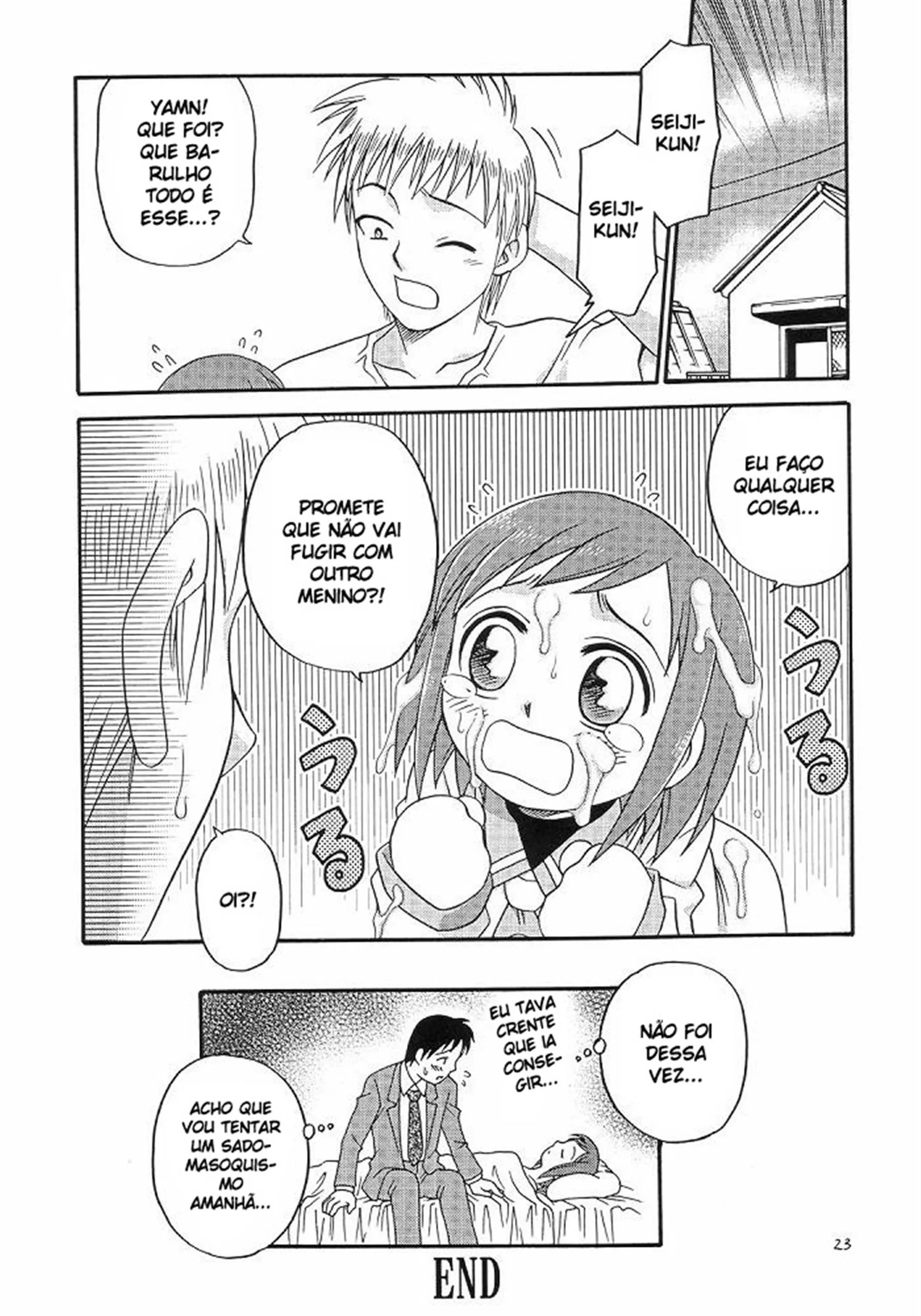 Acordando a piranha com uma piroca na buceta – Hentai HQ Brasileiro