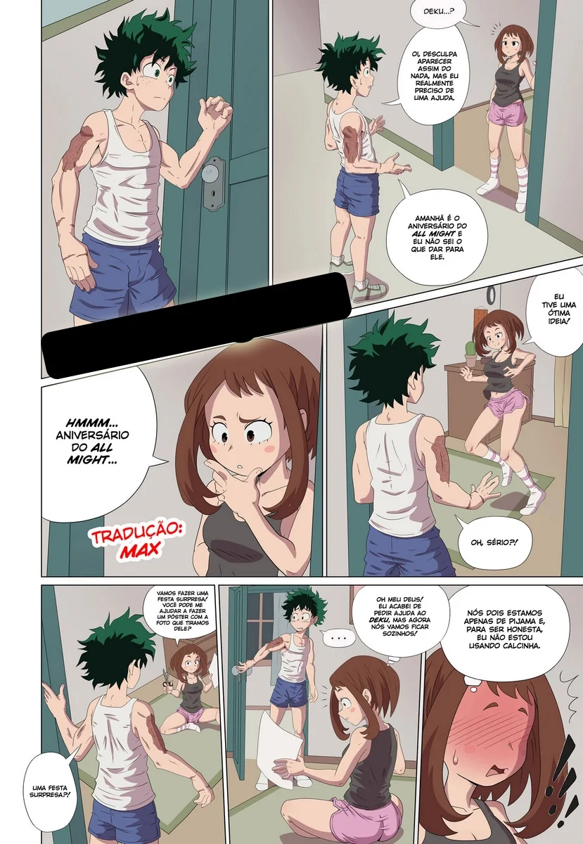 Surpresa Erótica – Uraraka e Deku em Boku No Hero Hentai HQ