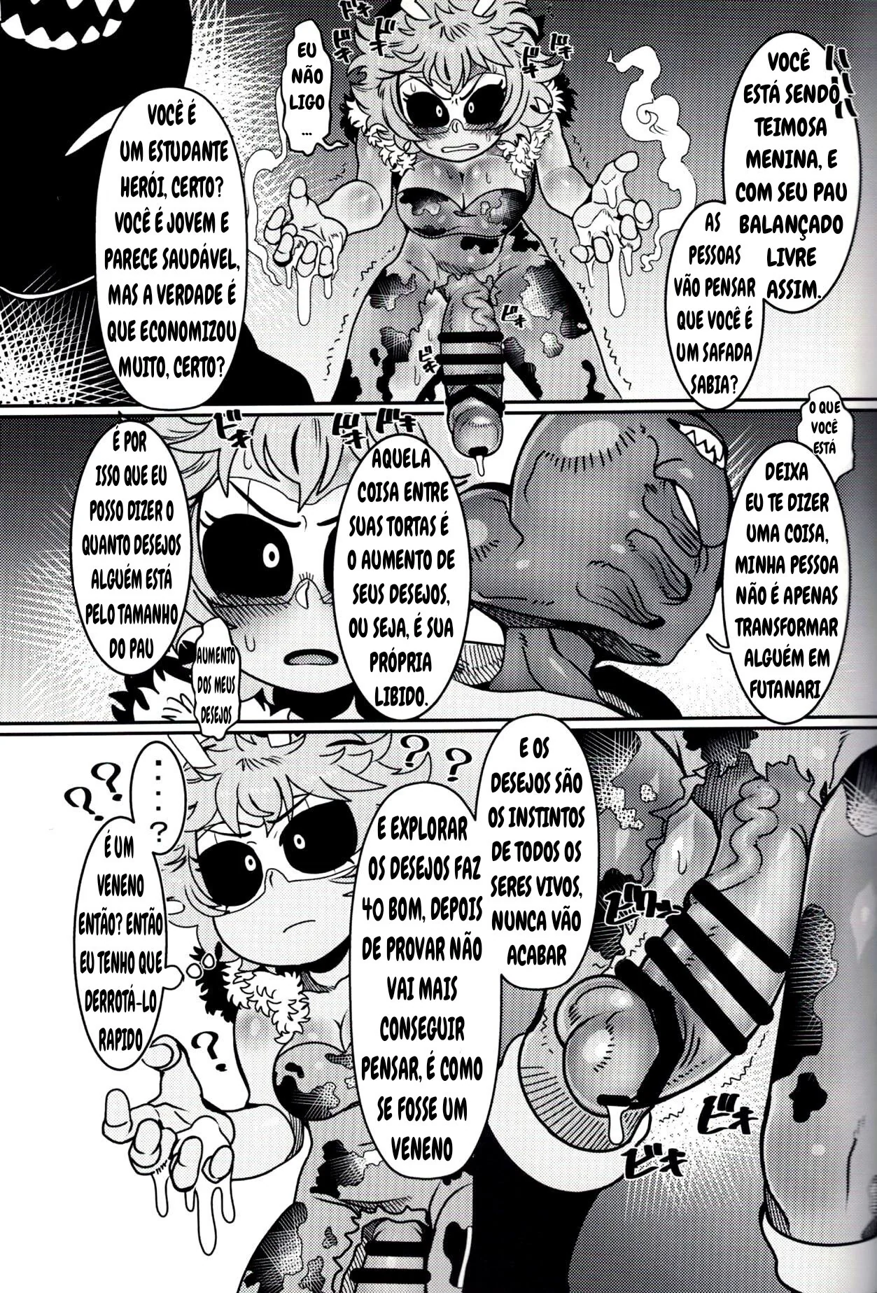 Mina Ashido contra o Vilão Abusador em My Hero Academia – Pica na Buceta da Piranha em Hentai HQ Brasileiro