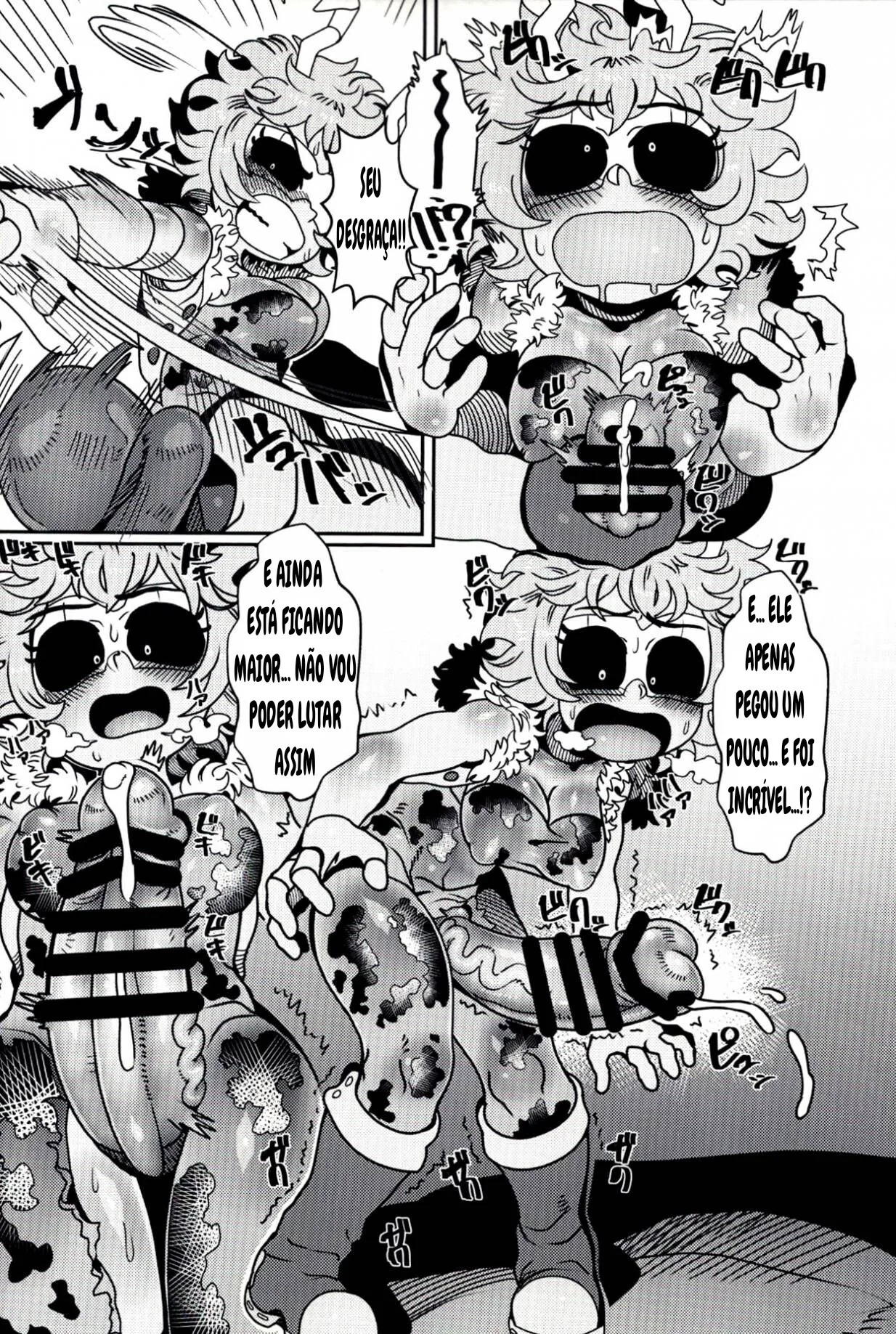 Mina Ashido contra o Vilão Abusador em My Hero Academia – Pica na Buceta da Piranha em Hentai HQ Brasileiro