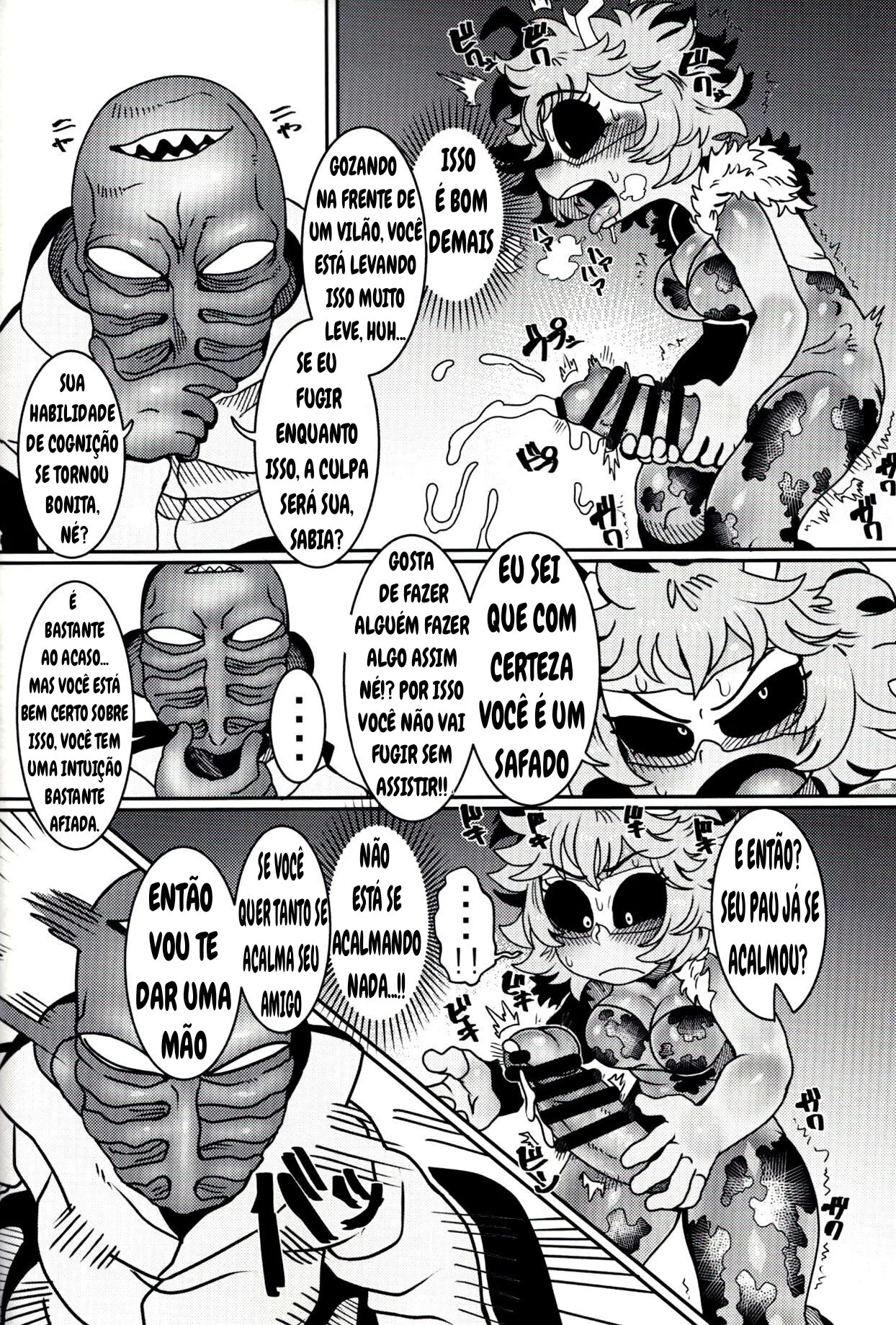 Mina Ashido contra o Vilão Abusador em My Hero Academia – Pica na Buceta da Piranha em Hentai HQ Brasileiro