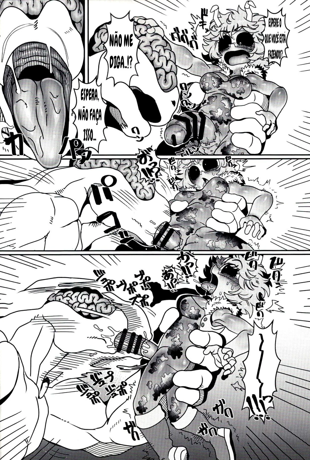 Mina Ashido contra o Vilão Abusador em My Hero Academia – Pica na Buceta da Piranha em Hentai HQ Brasileiro