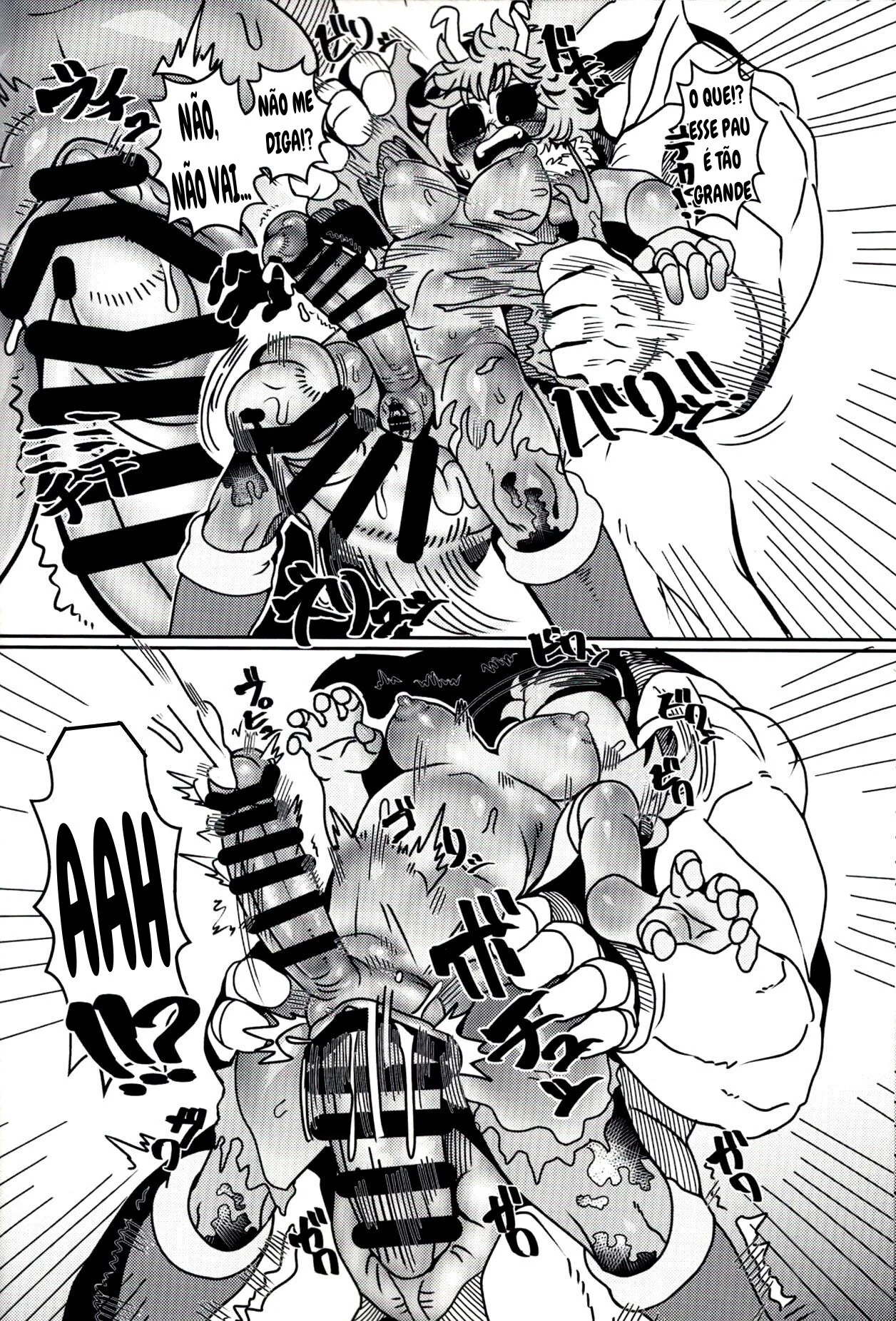 Mina Ashido contra o Vilão Abusador em My Hero Academia – Pica na Buceta da Piranha em Hentai HQ Brasileiro