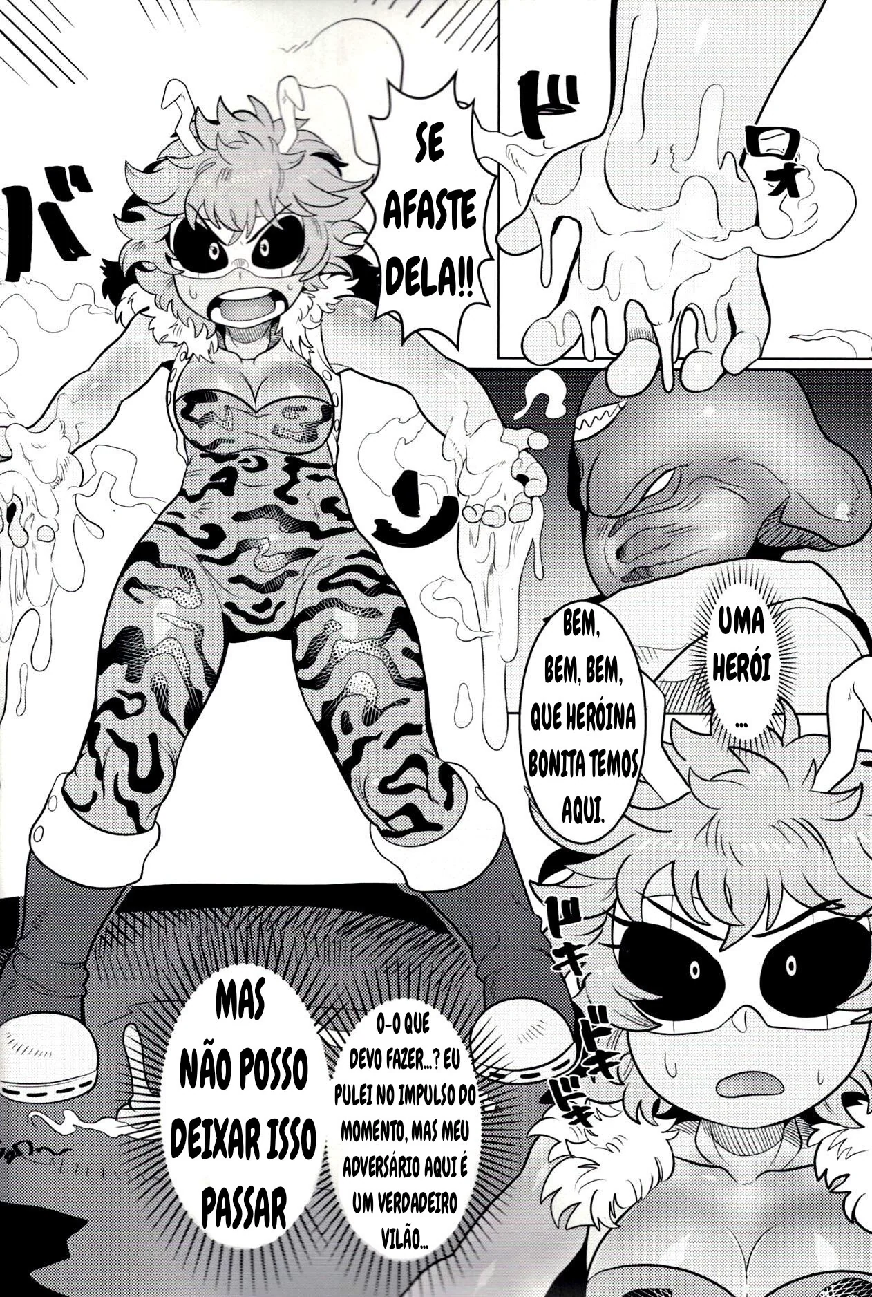 Mina Ashido contra o Vilão Abusador em My Hero Academia – Pica na Buceta da Piranha em Hentai HQ Brasileiro