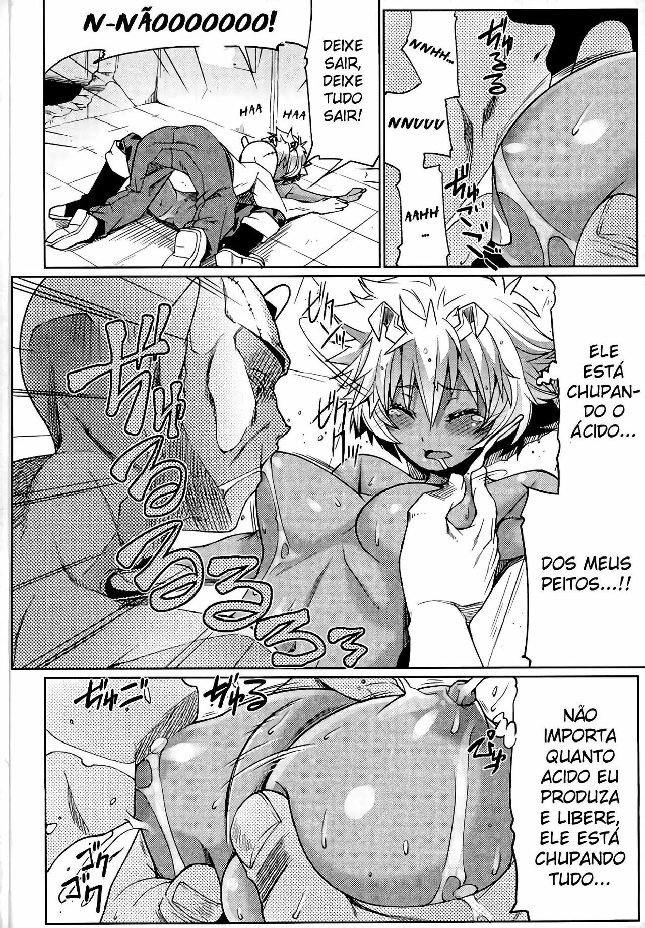 My Hero Academia: Estupro de Mina Ashido – Professores da Academia utilizam da buceta da piranha Mina Ashido