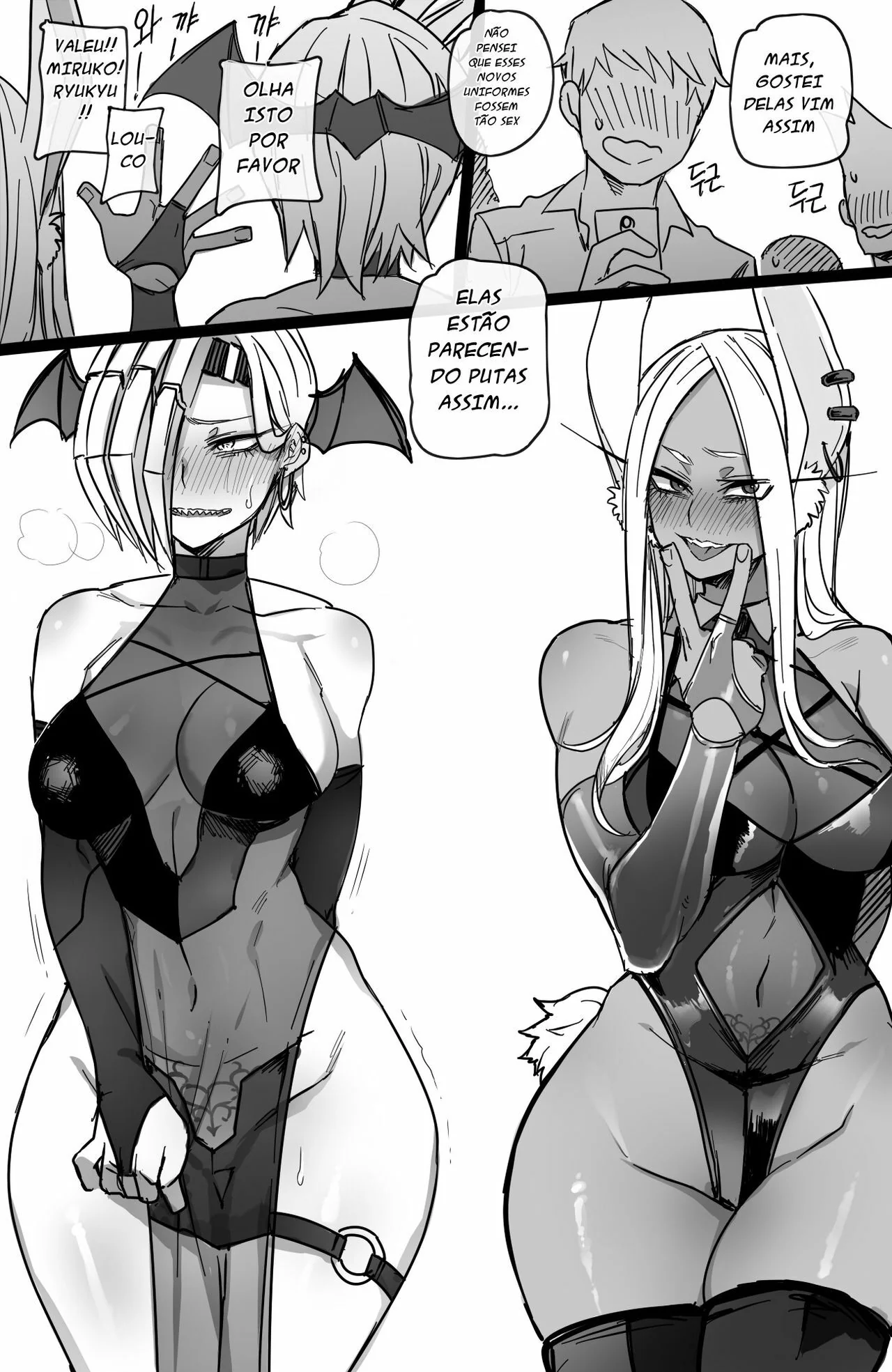My Hero Academia Hentai: Coelinha e Dragão em um Trisal Cheio de Putaria HQ Brasileiro