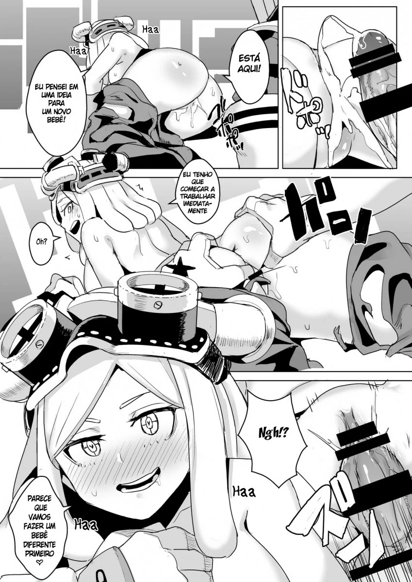Midoriya detonando a buceta da piranha Mei Hatsume em Boku No Hero Academia Hentai HQ Brasileiro