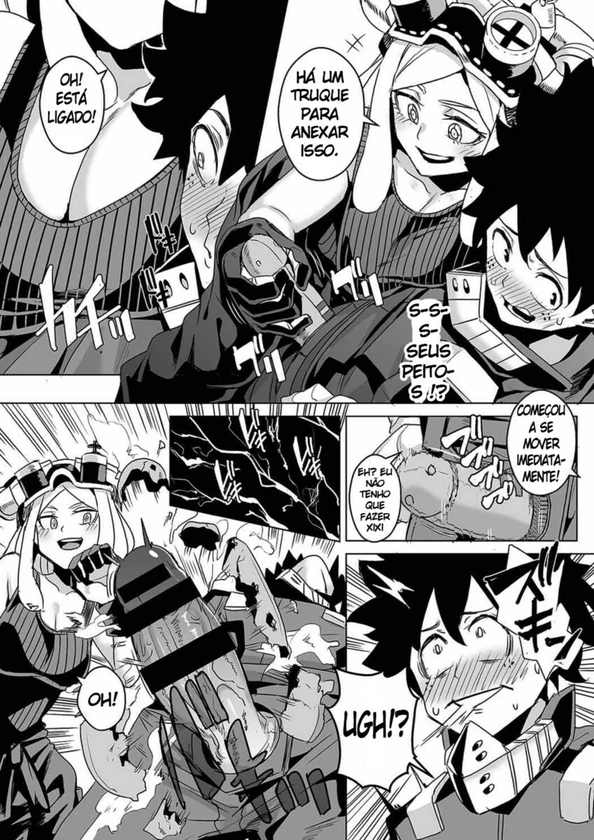 Midoriya detonando a buceta da piranha Mei Hatsume em Boku No Hero Academia Hentai HQ Brasileiro