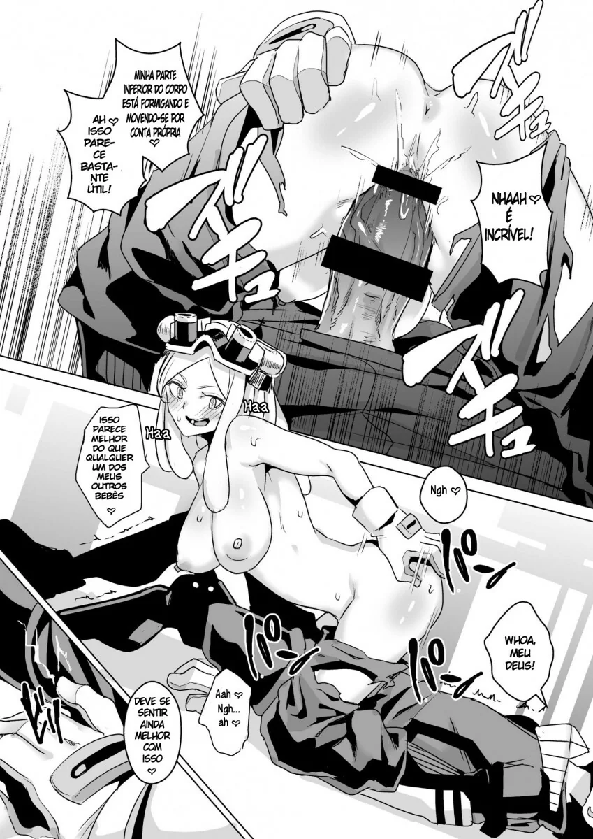 Midoriya detonando a buceta da piranha Mei Hatsume em Boku No Hero Academia Hentai HQ Brasileiro