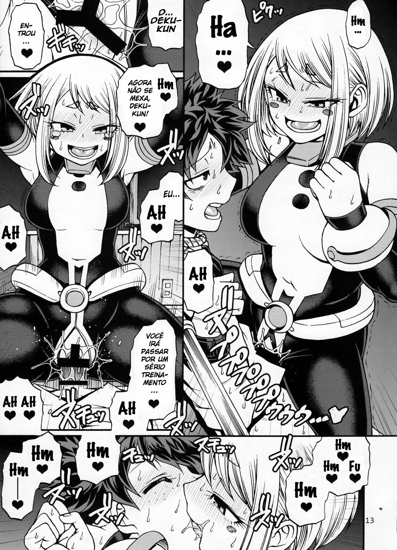 Midoriya Fode Uraraka: A piranha de My Hero Academia leva piroca em HQ Brasileiro