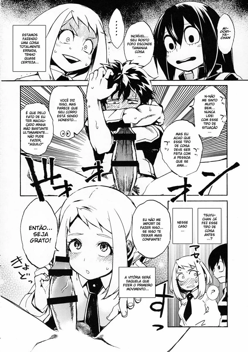 Dando uma Pirocada nas Piranhas de Boku no Hero Academia – O trisal mais gostoso em HQ Brasileiro
