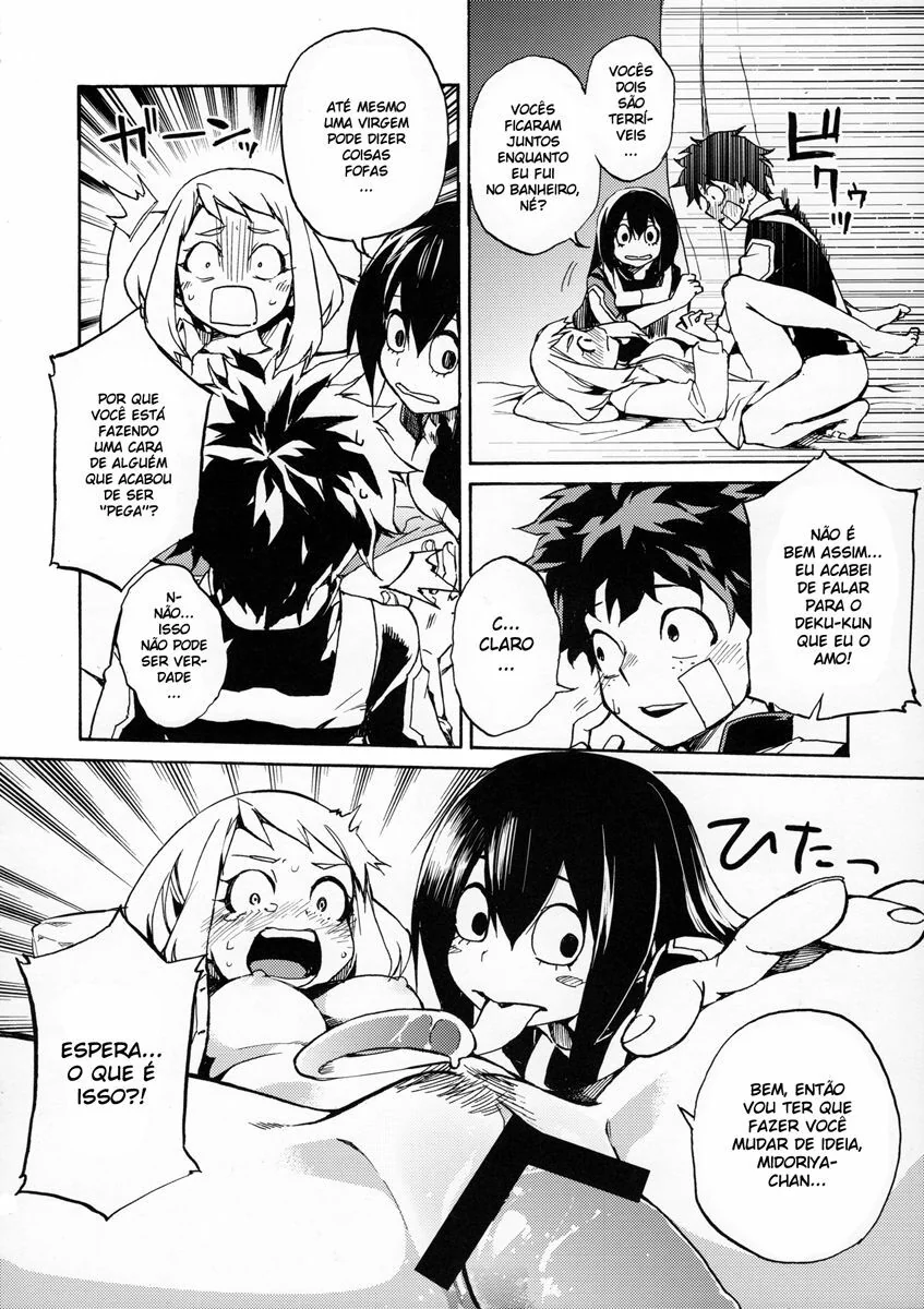 Dando uma Pirocada nas Piranhas de Boku no Hero Academia – O trisal mais gostoso em HQ Brasileiro
